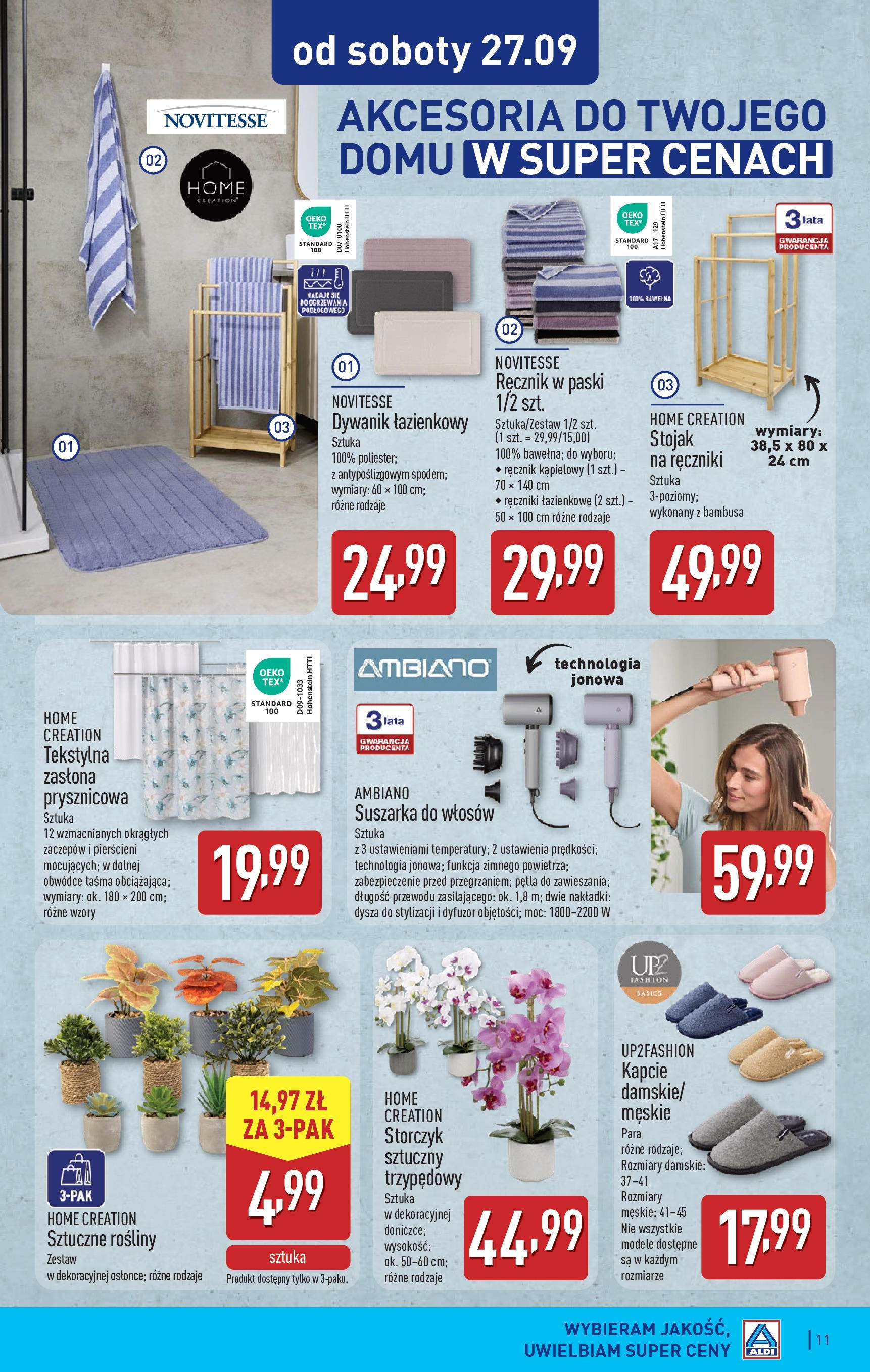 Aldi - Jakość ALDI w super cenach od 21.09.2025 | Nowa PDF gazetka | Strona: 11 Aldi - Jakość ALDI w super cenach od 21.09.2025 - Ulotka PDF, promocje | Strona: 11