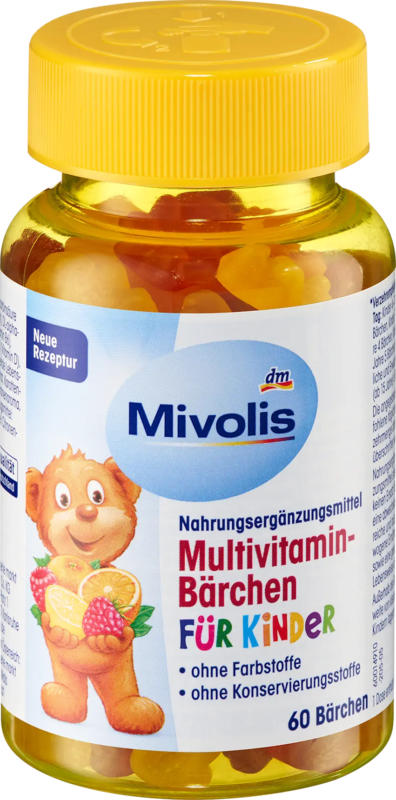 Mivolis Multivitamin-Bärchen für Kinder 60 St
