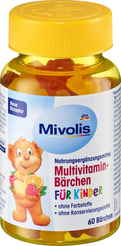 Mivolis Multivitamin-Bärchen für Kinder 60 St