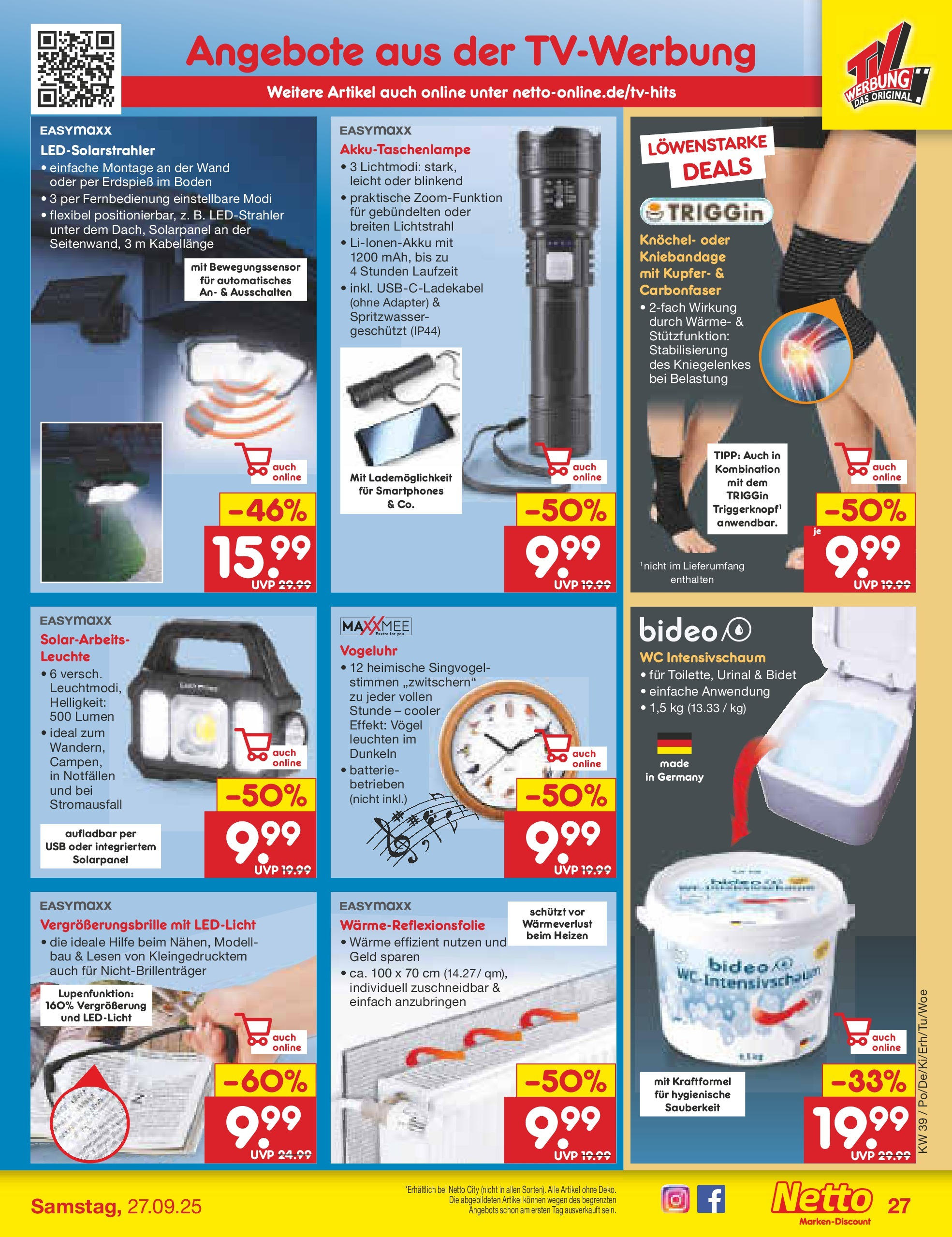 Netto Marken-Discount prospekt Metten	 (ab 22.09.2025) » Angebote | Seite: 29 | Produkte: Schmutzfangmatte, Hausschuhe