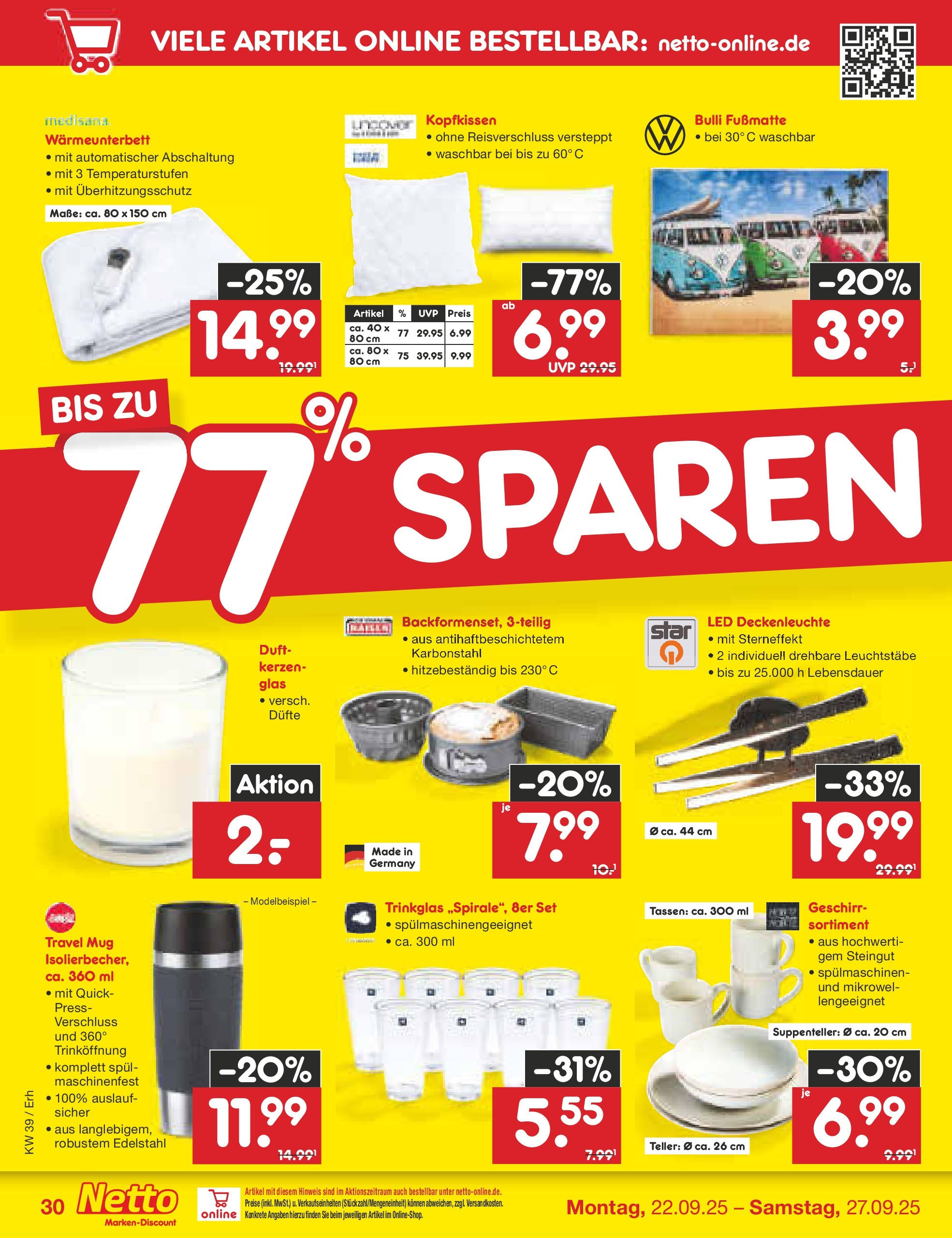 Netto Marken-Discount prospekt Metten	 (ab 22.09.2025) » Angebote | Seite: 34 | Produkte: Zwetschgen, Champignons, Gemüse, Obst