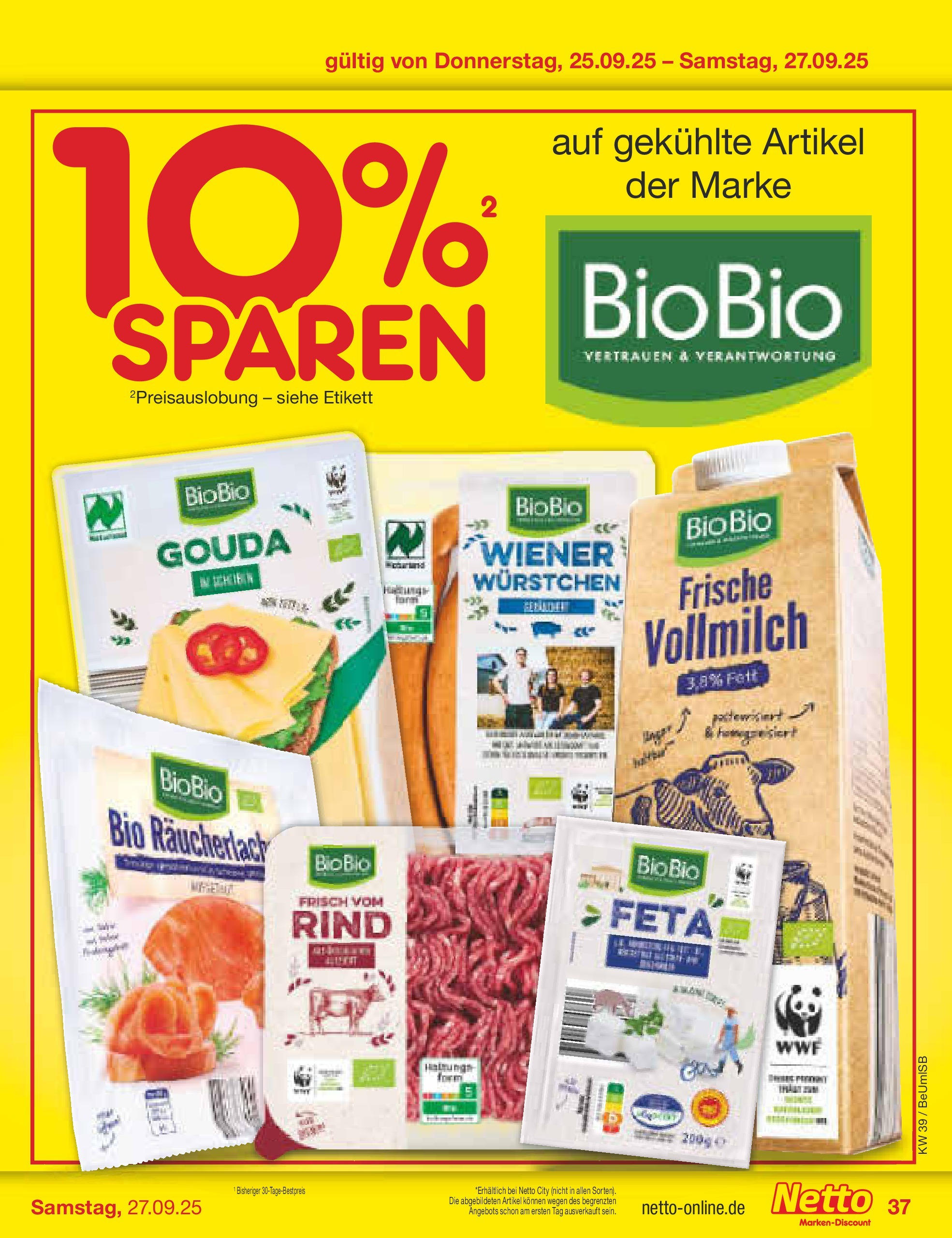 Netto Marken-Discount prospekt Kremmen	 (ab 22.09.2025) » Angebote | Seite: 37 | Produkte: Feta, Gouda
