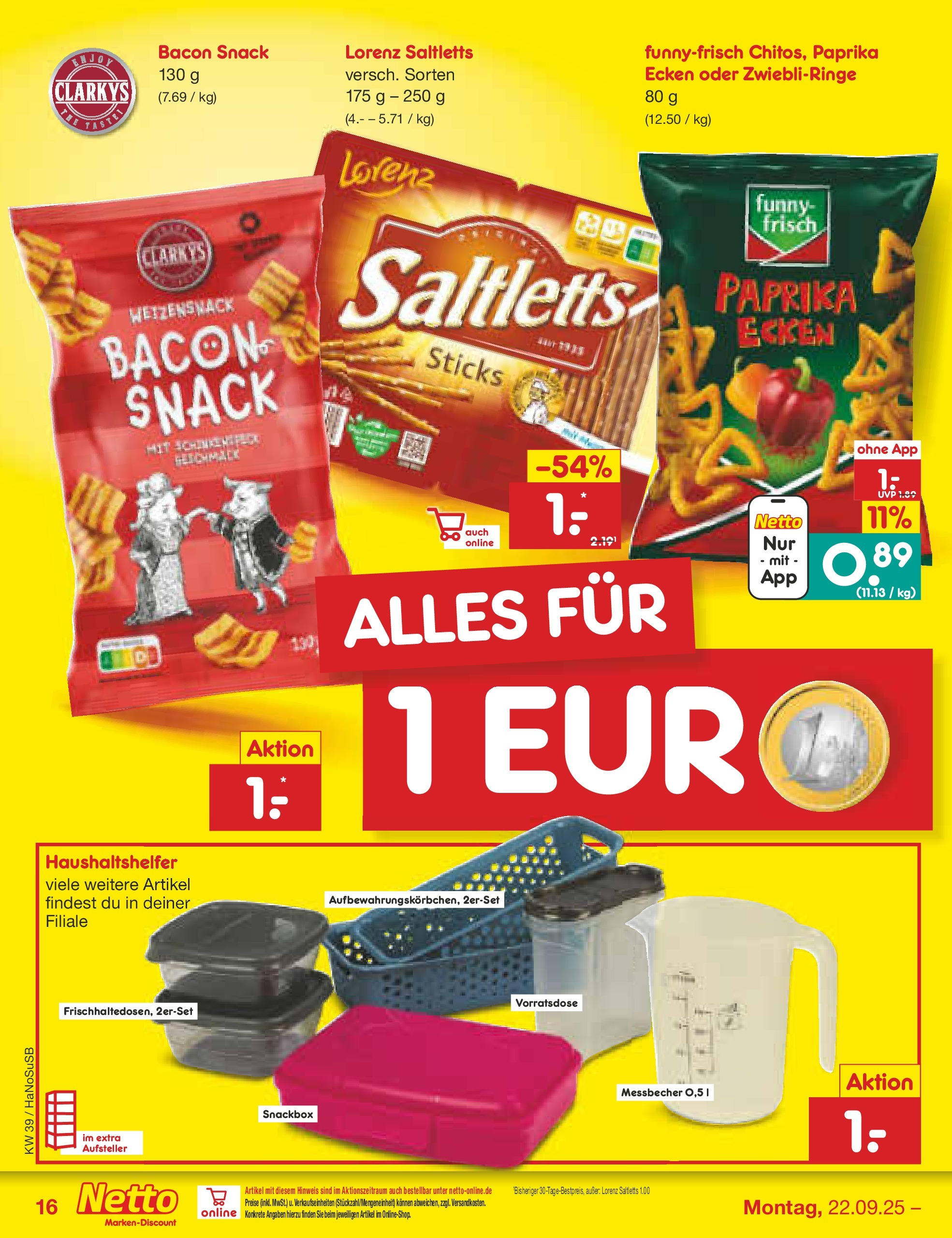 Netto Marken-Discount prospekt Schwerte-Geisecke	 (ab 22.09.2025) » Angebote | Seite: 17 | Produkte: Milka, Kekse