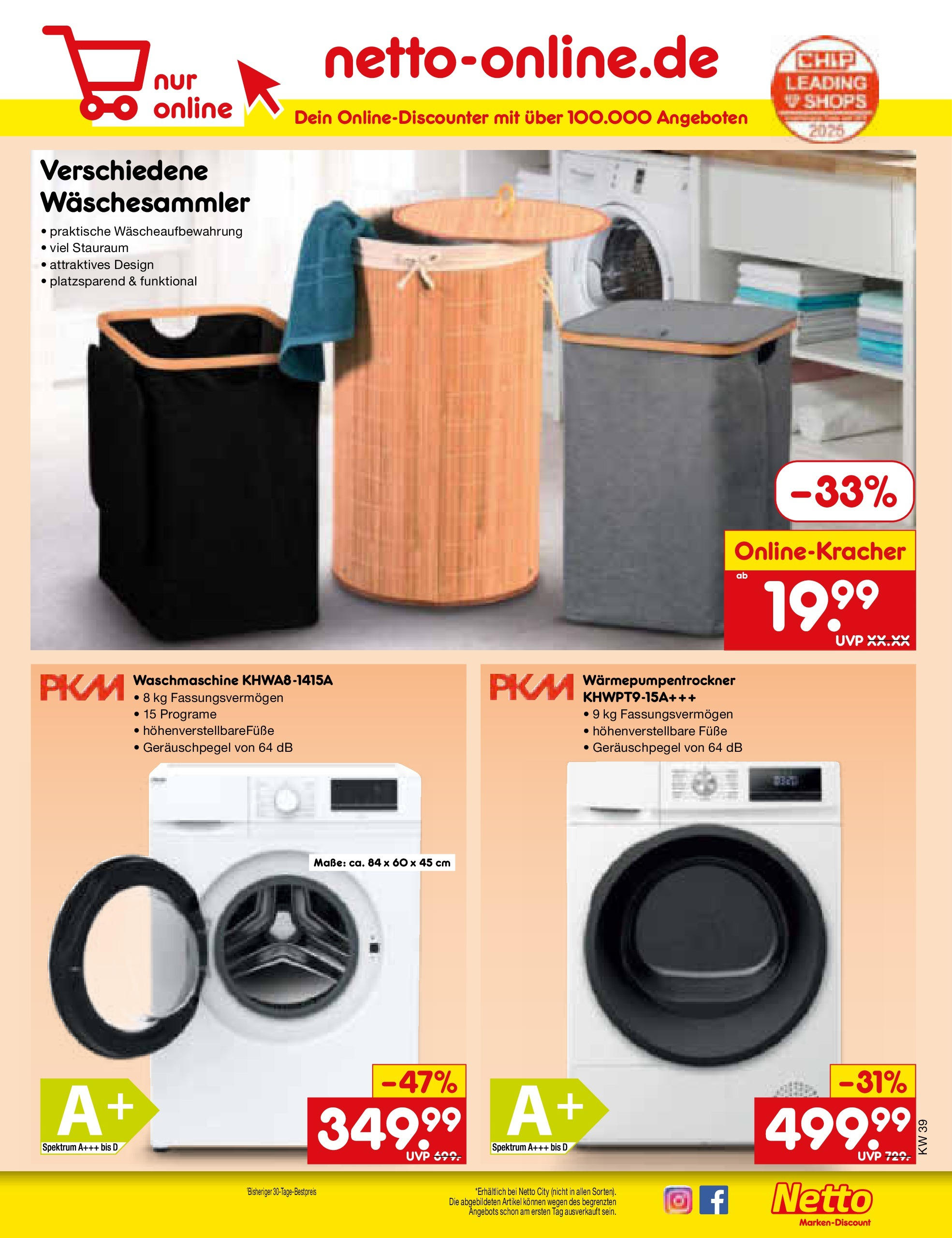 Netto Marken-Discount prospekt Augustusburg (ab 21.09.2025) » Angebote | Seite: 59 | Produkte: Waschmaschine Netto Marken-Discount prospekt Augustusburg (ab 21.09.2025) » Angebote | Seite: 59 | Produkte: Waschmaschine