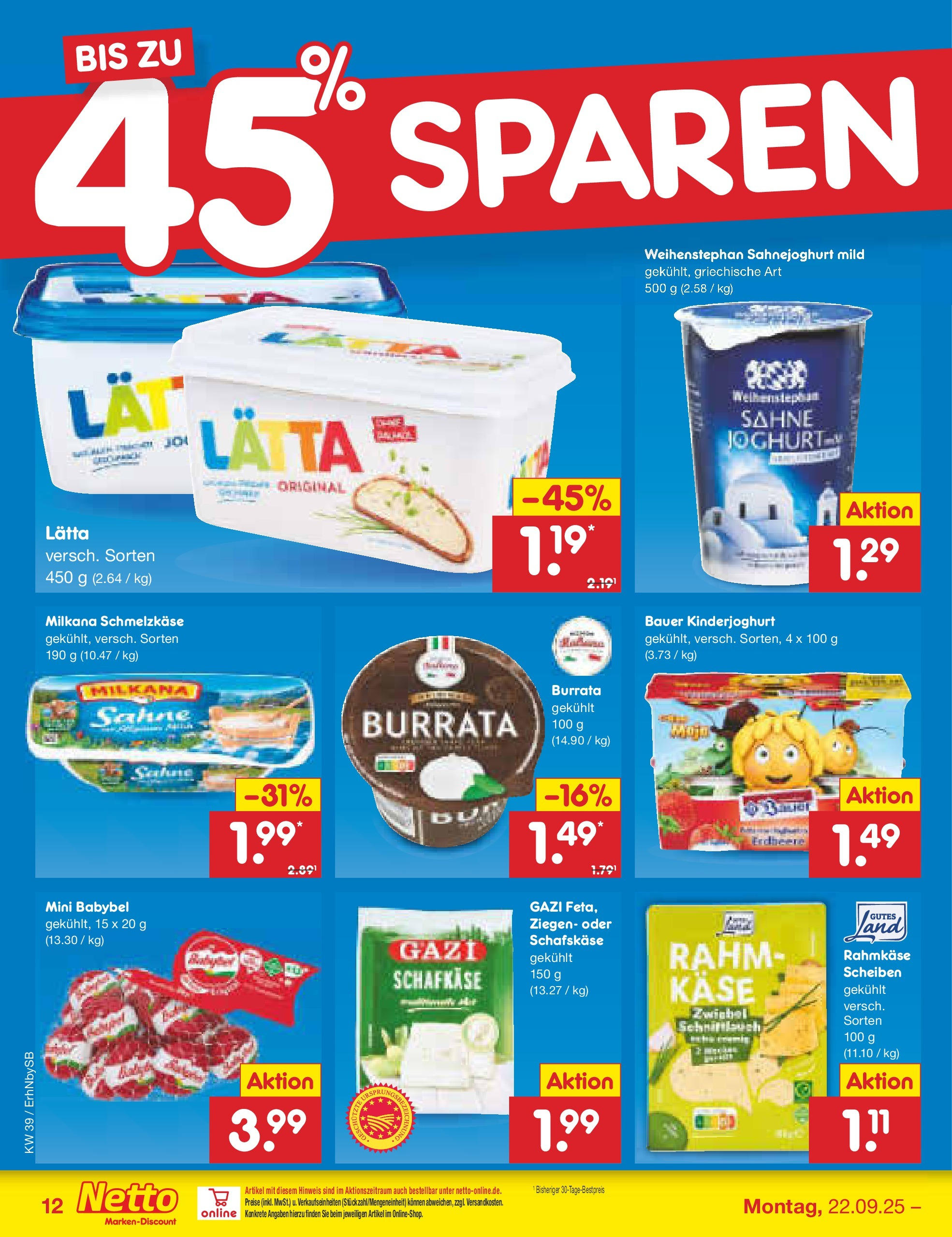 Netto Marken-Discount prospekt Metten	 (ab 22.09.2025) » Angebote | Seite: 14 | Produkte: Iglo, Dressing, Wurst, Petersilie