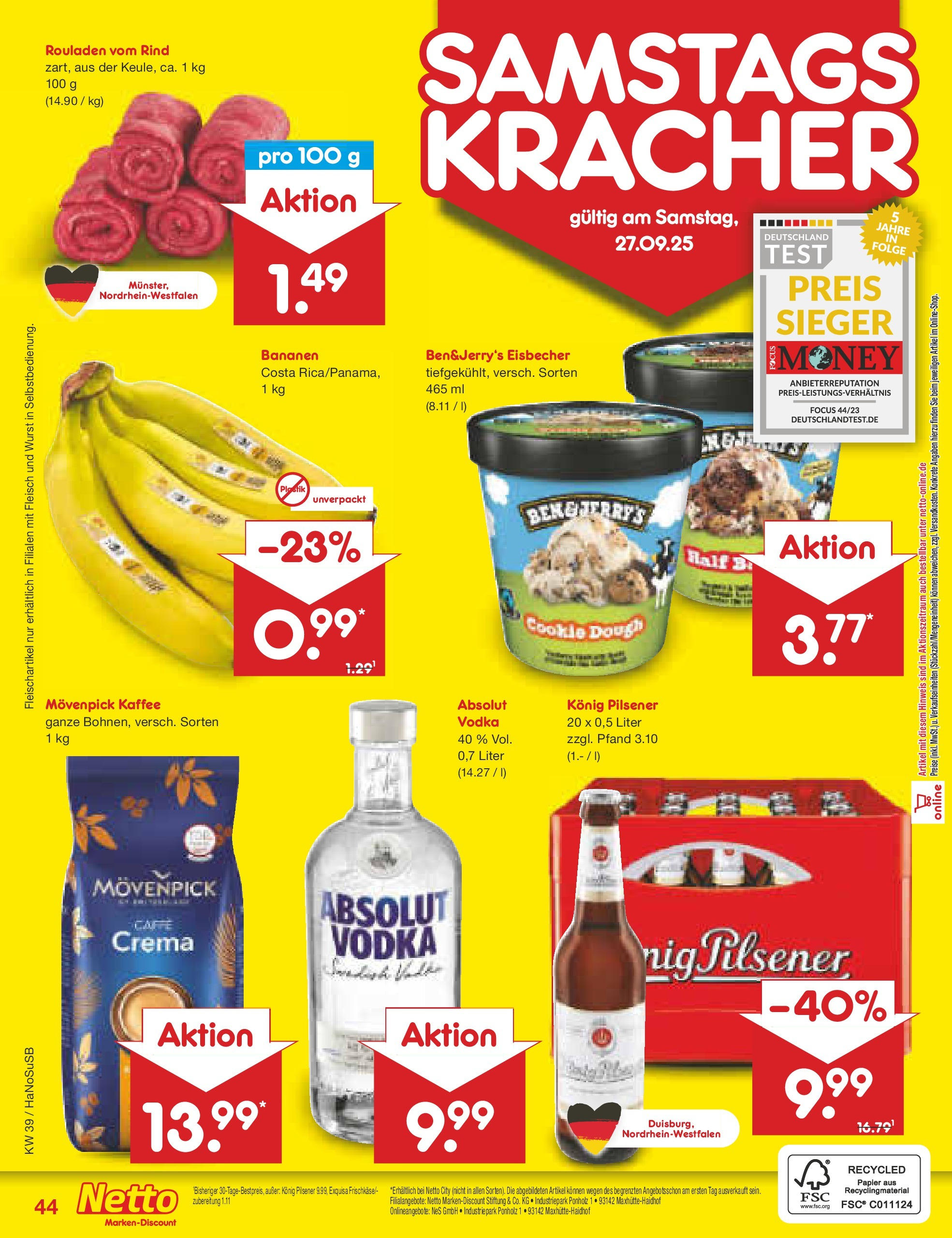 Netto Marken-Discount prospekt Schwerte-Geisecke	 (ab 22.09.2025) » Angebote | Seite: 47
