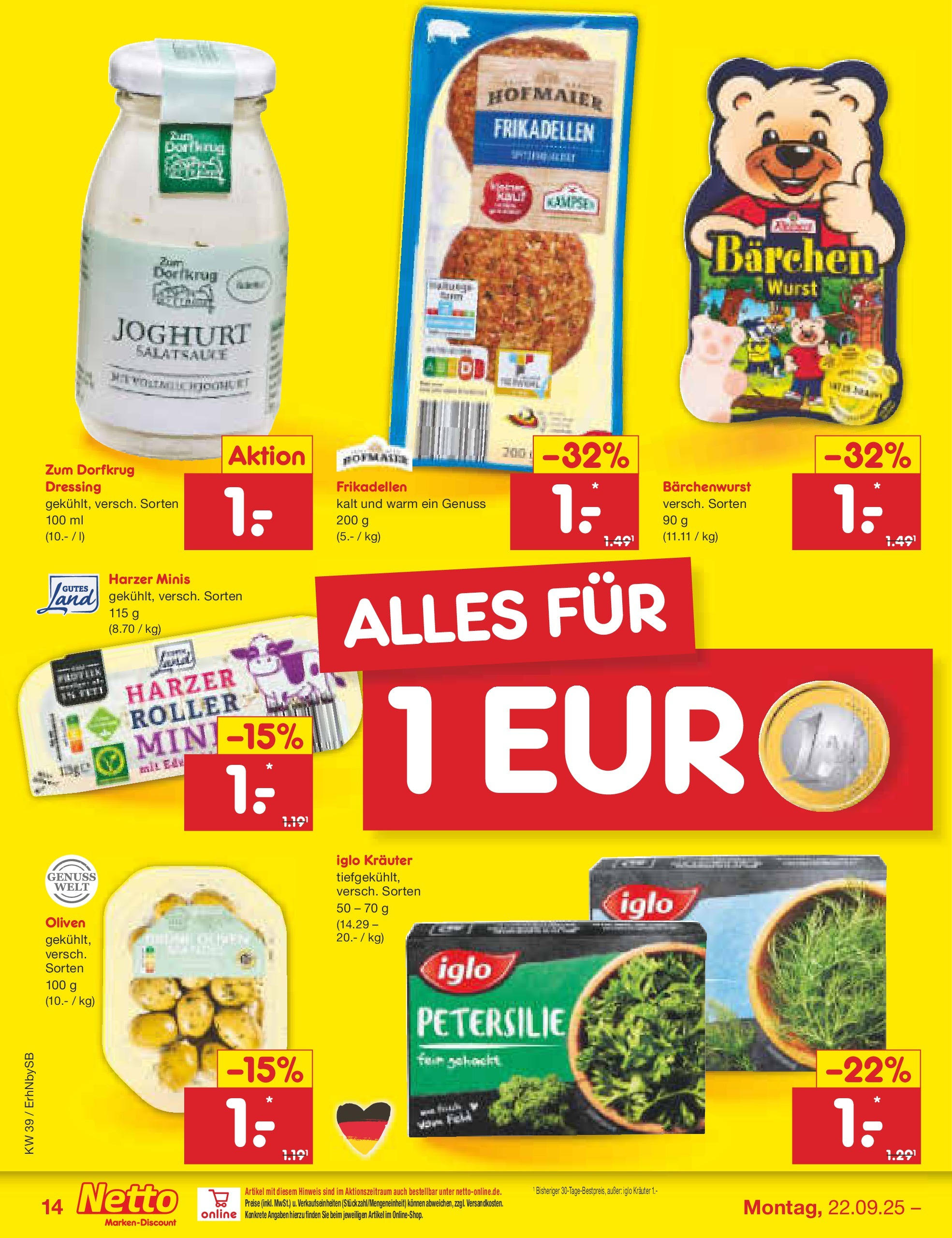 Netto Marken-Discount prospekt Metten	 (ab 22.09.2025) » Angebote | Seite: 16 | Produkte: Kaffee, Paprika
