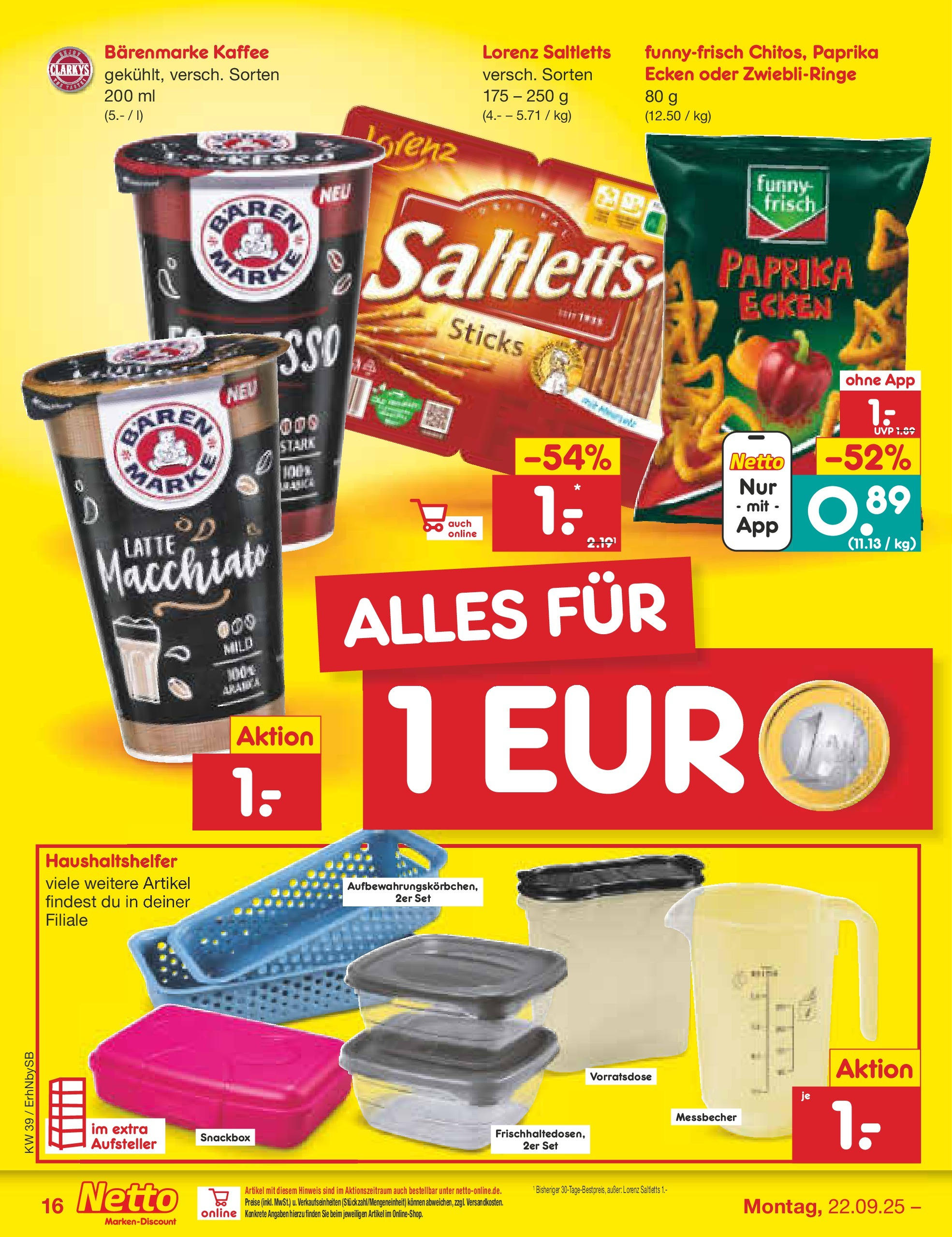 Netto Marken-Discount prospekt Metten	 (ab 22.09.2025) » Angebote | Seite: 18 | Produkte: Milka, Kekse