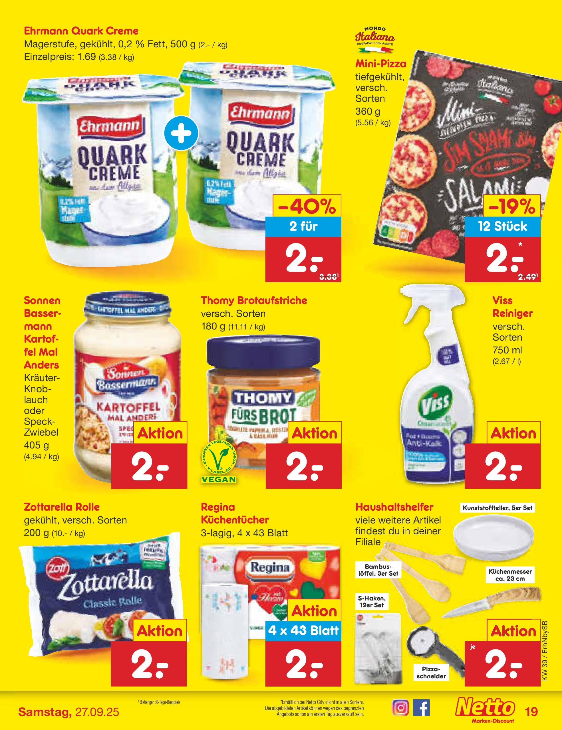 Netto Marken-Discount prospekt Metten	 (ab 22.09.2025) » Angebote | Seite: 21 | Produkte: Gewicht, Grill, Erasco, Ketchup