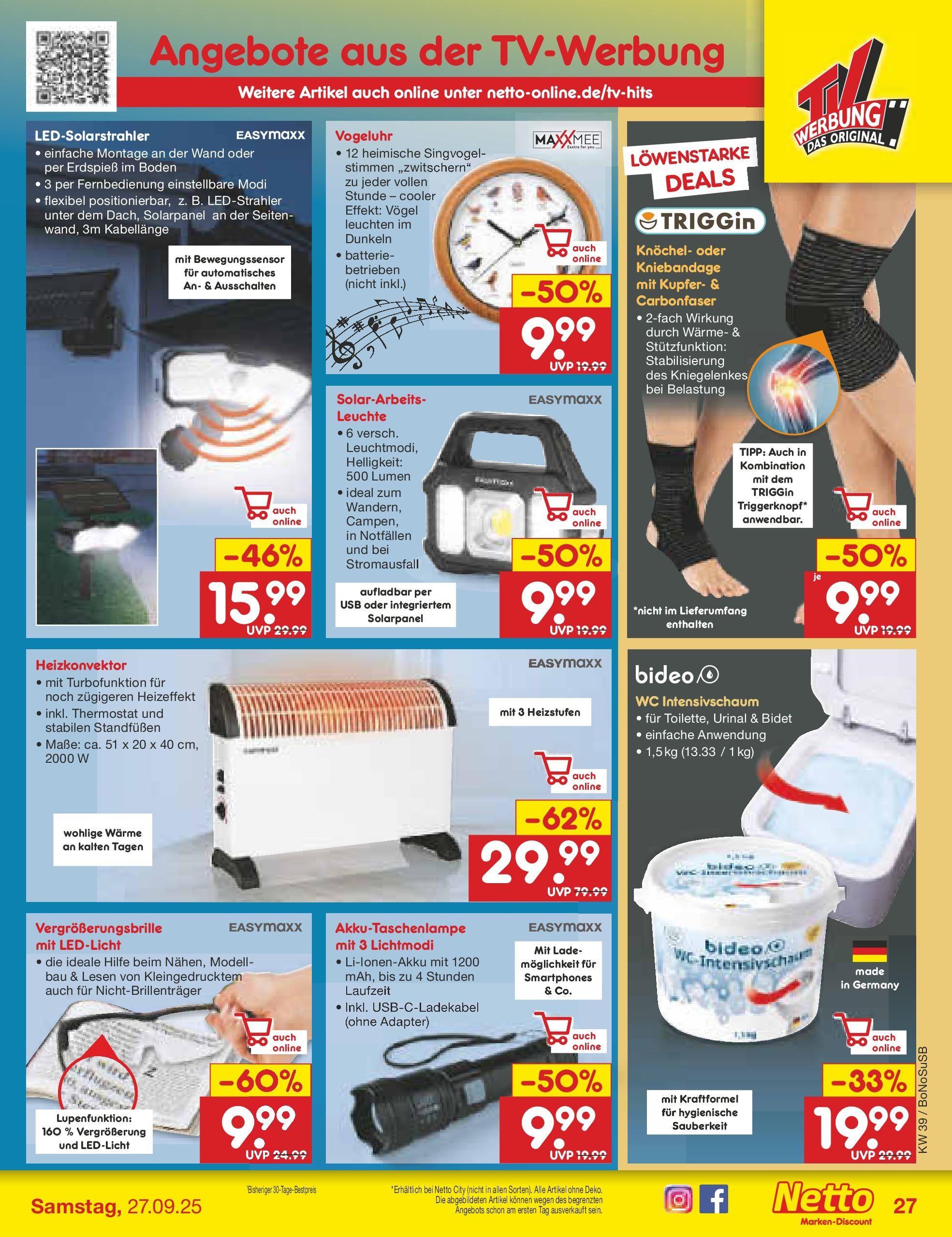 Netto Marken-Discount prospekt Herne	 (ab 22.09.2025) » Angebote | Seite: 27 | Produkte: Adapter, USB, Batterie, Smartphones