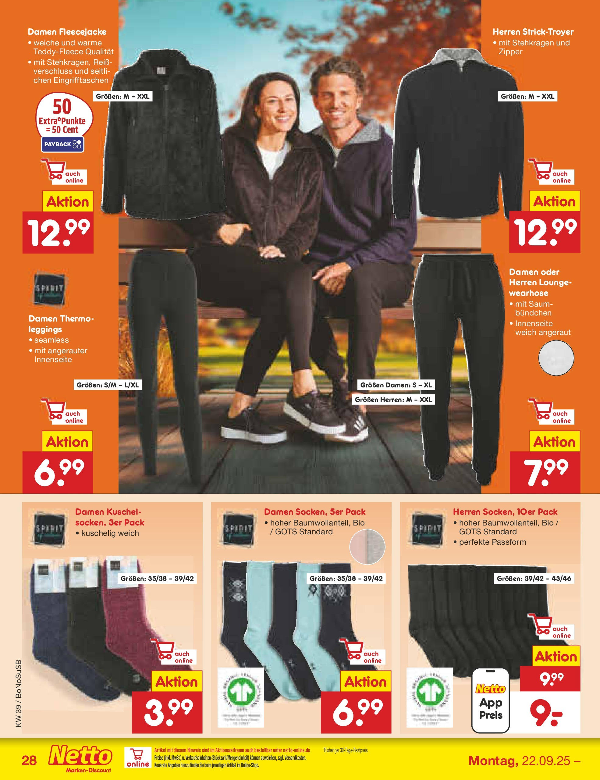 Netto Marken-Discount prospekt Herne	 (ab 22.09.2025) » Angebote | Seite: 28 | Produkte: Leggings