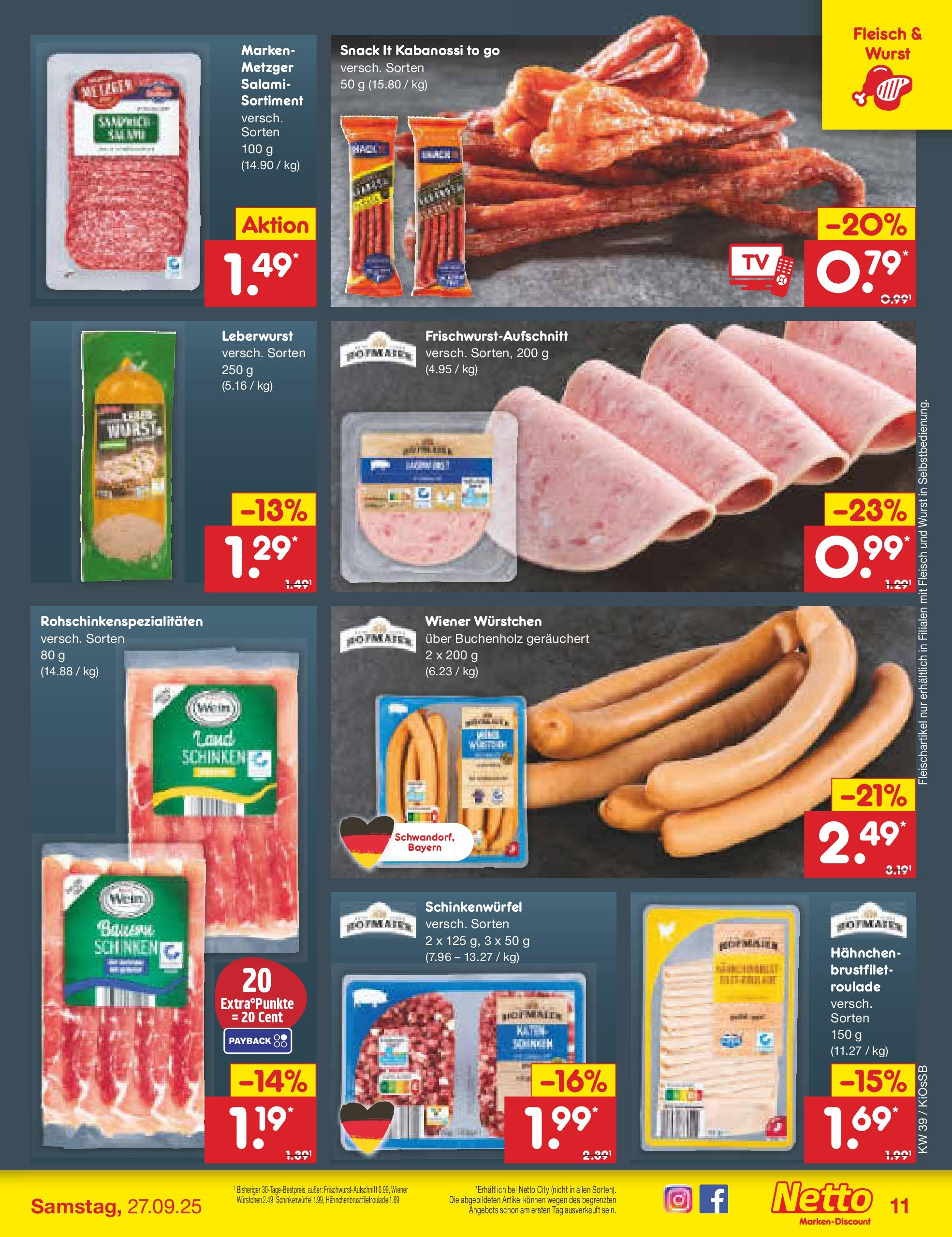 Netto Marken-Discount prospekt Oberhaid (ab 22.09.2025) » Angebote | Seite: 13 | Produkte: Yogurette, Eier, Kinder bueno, Salat Netto Marken-Discount prospekt Oberhaid (ab 22.09.2025) » Angebote | Seite: 13 | Produkte: Yogurette, Eier, Kinder bueno, Salat