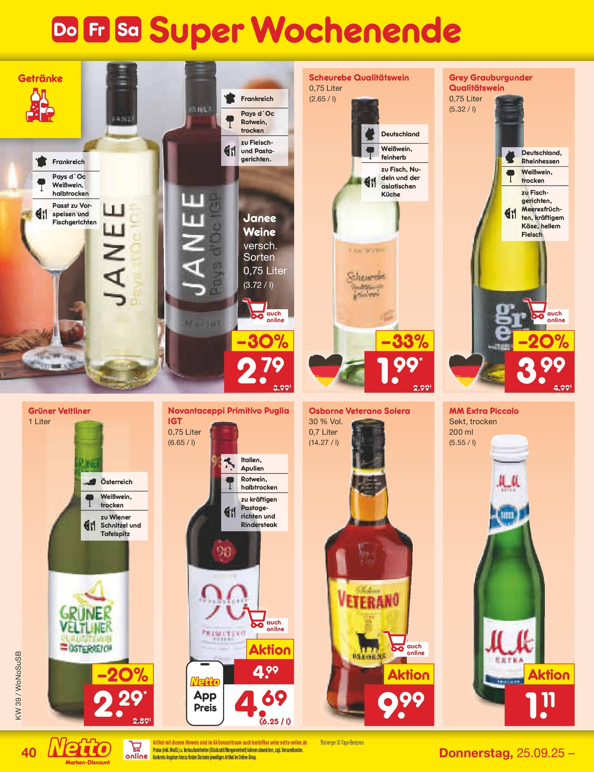 Netto Marken-Discount prospekt Rodgau	 (ab 21.09.2025) » Angebote | Seite: 44 | Produkte: Tafelspitz, Schnitzel, Pasta, Fleisch