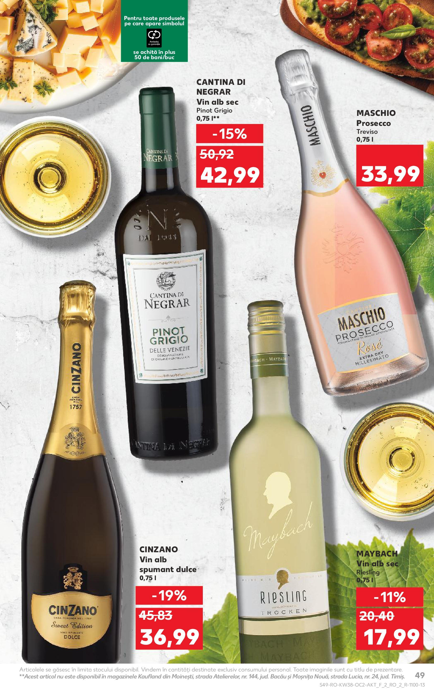 Catalog Kaufland - Arad 17.09.2025 - Revista si Oferta | Pagină: 49 | Produse: Prosecco, Vin