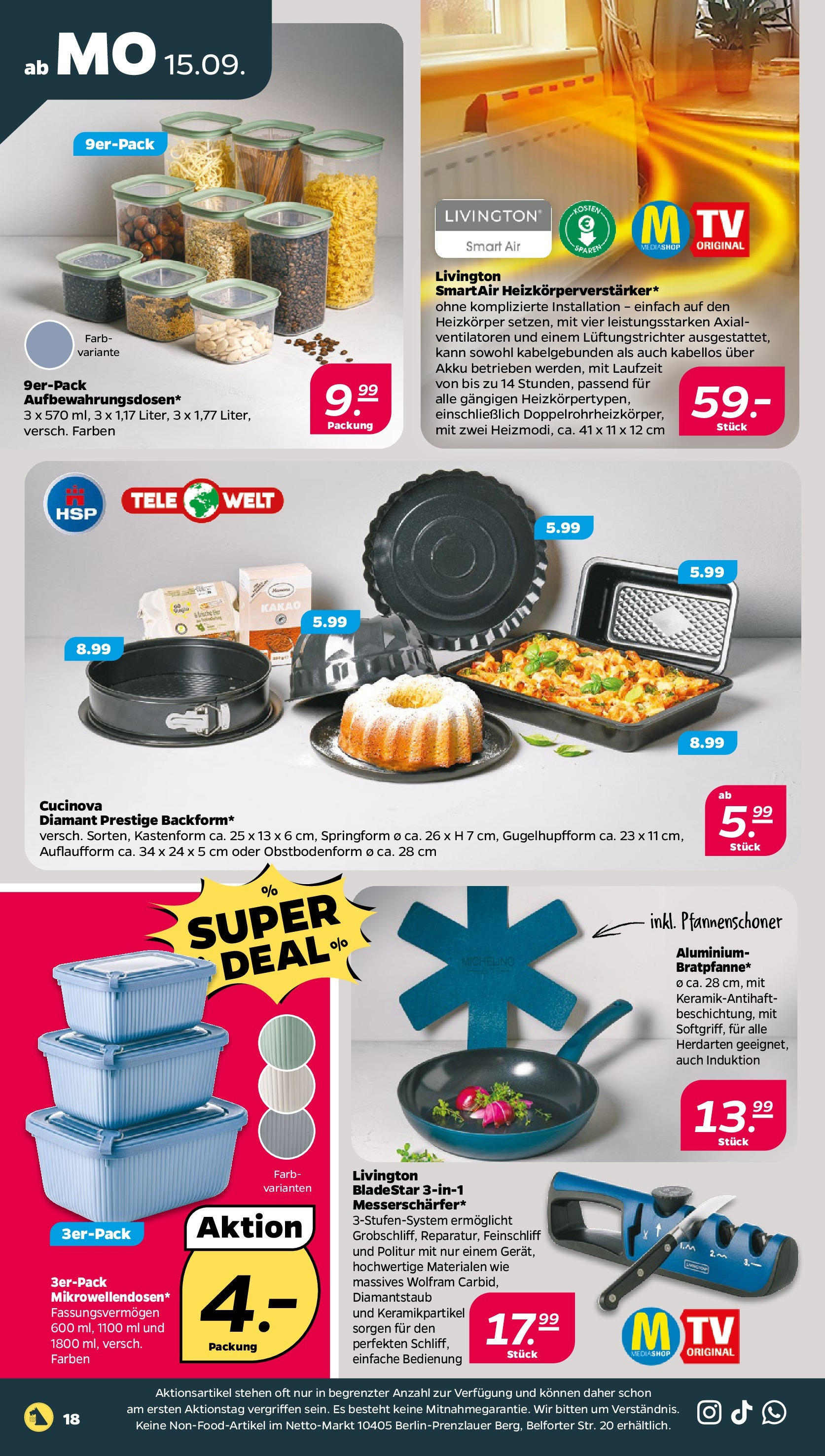 Netto Prospekt 	 ab 15.09.2025 → Angebote nächste Woche | Seite: 18 | Produkte: Heizkörper