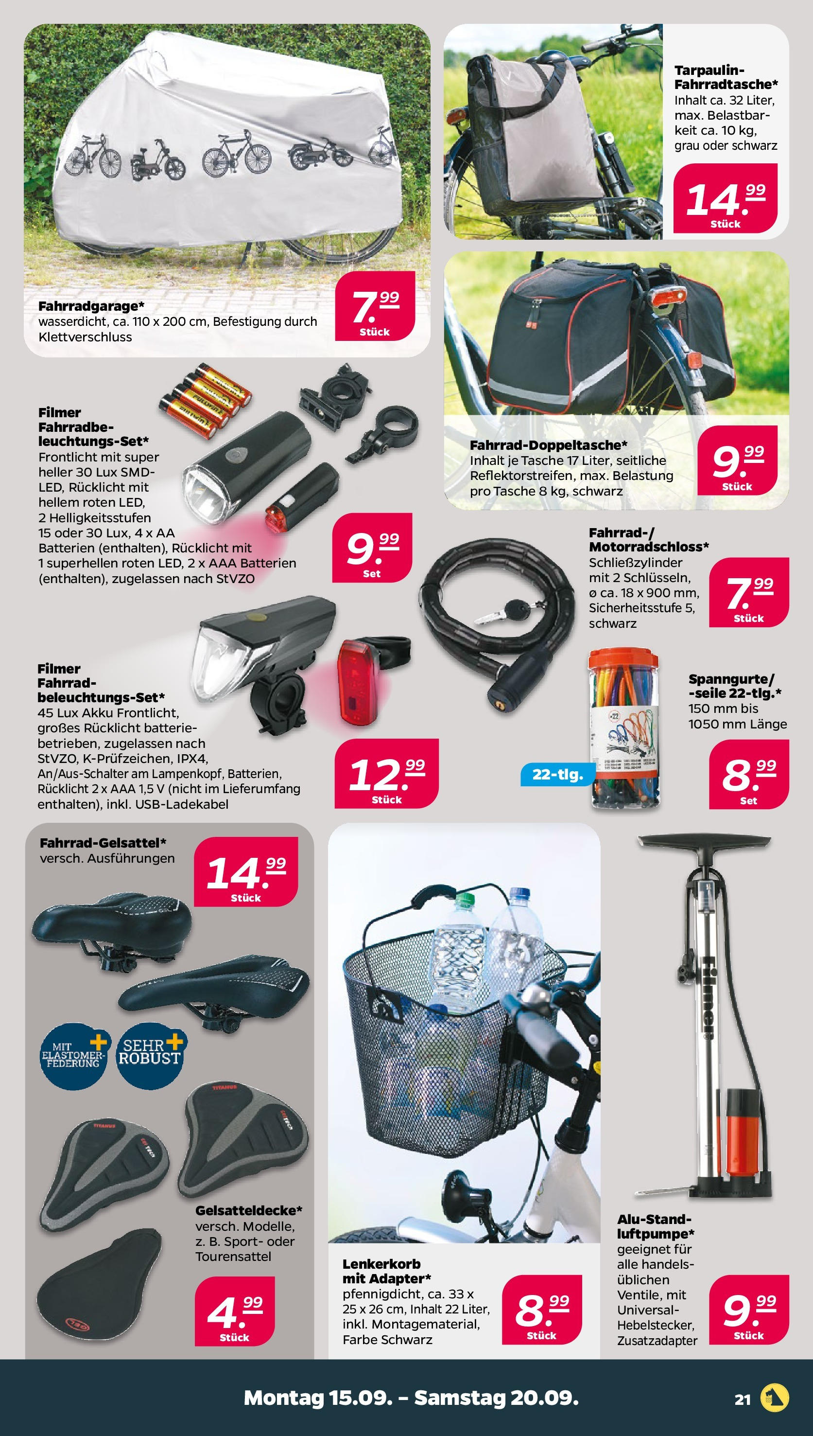 Netto Prospekt 	 ab 15.09.2025 → Angebote nächste Woche | Seite: 21 | Produkte: Tasche, Batterien, Batterie