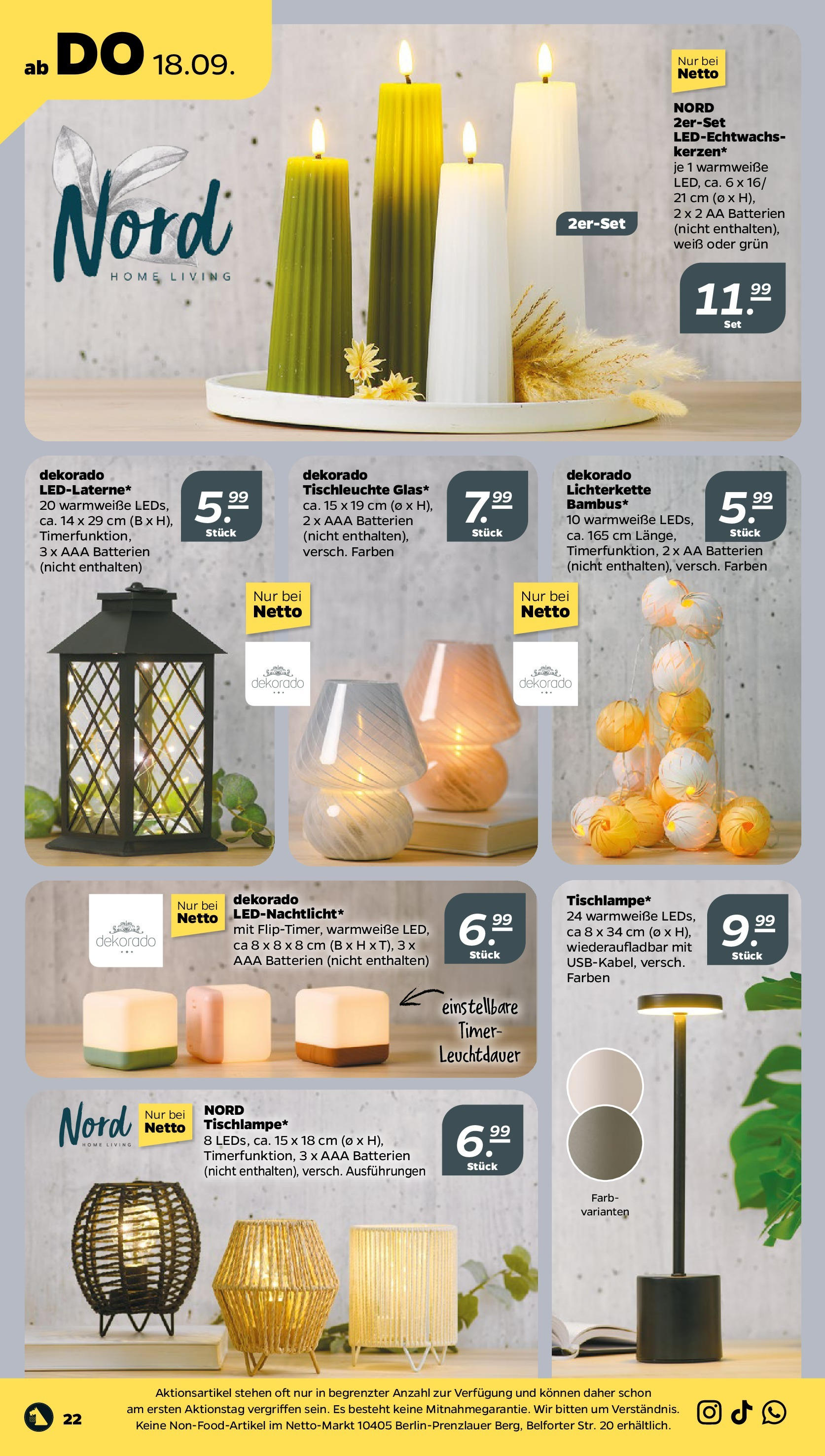 Netto Prospekt 	 ab 15.09.2025 → Angebote nächste Woche | Seite: 22 | Produkte: Batterien