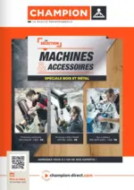 Champion Direct S&eacute;lection MACHINES ACCESSOIRES Sp&eacute;ciale bois m&eacute;tal - au 31.03.2026