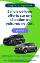 Aramis Auto 2 mois de loyer offerts sur une sélection de voitures en LOA - au 20.09.2025