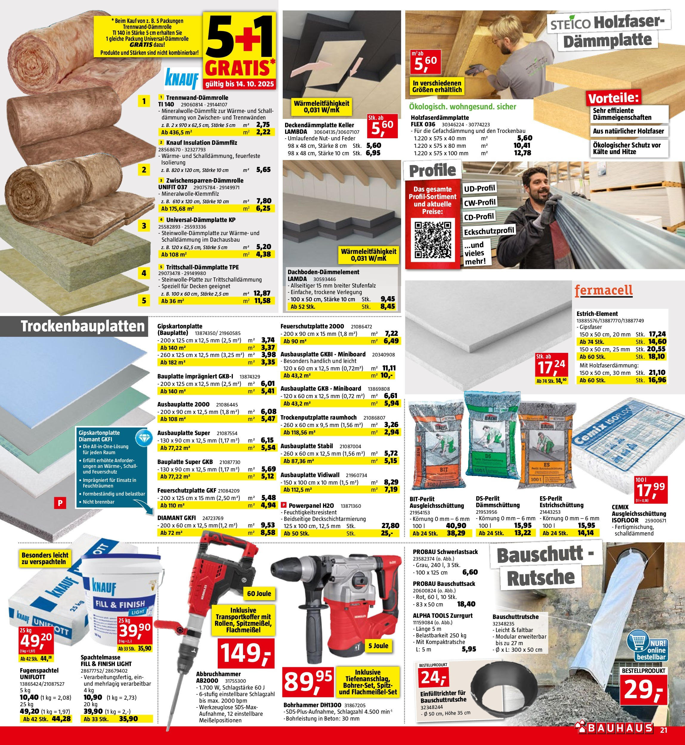 Bauhaus Prospekt aktuell von 23.09.2025 - Aktuelle Angebote | Seite: 21