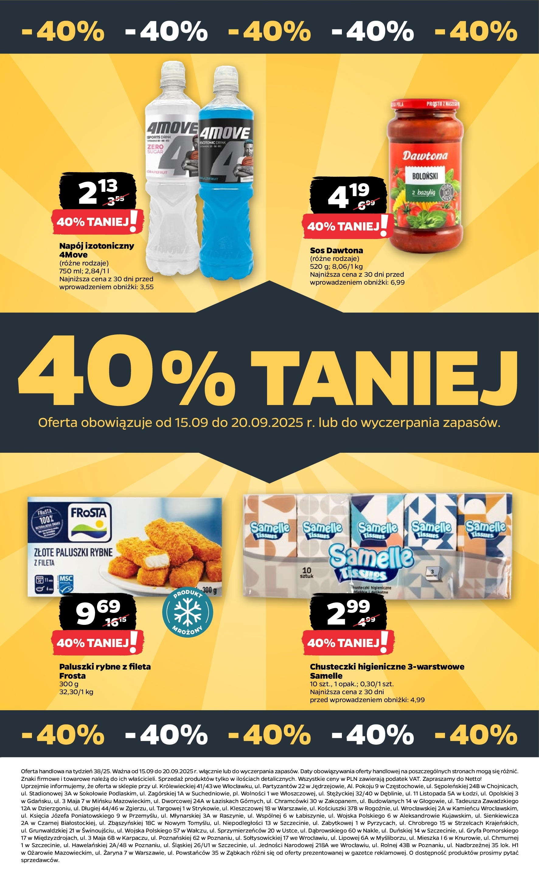 Netto - NETTO T38A ważne do 20.09 od 14.09.2025 | Promocje | Strona: 29 | Produkty: Chusteczki higieniczne, Paluszki rybne, Bazylia, Paluszki Netto - NETTO T38A ważne do 20.09 od 14.09.2025 - Aktualne promocje | Strona: 29 | Produkty: Chusteczki higieniczne, Paluszki rybne, Bazylia, Paluszki