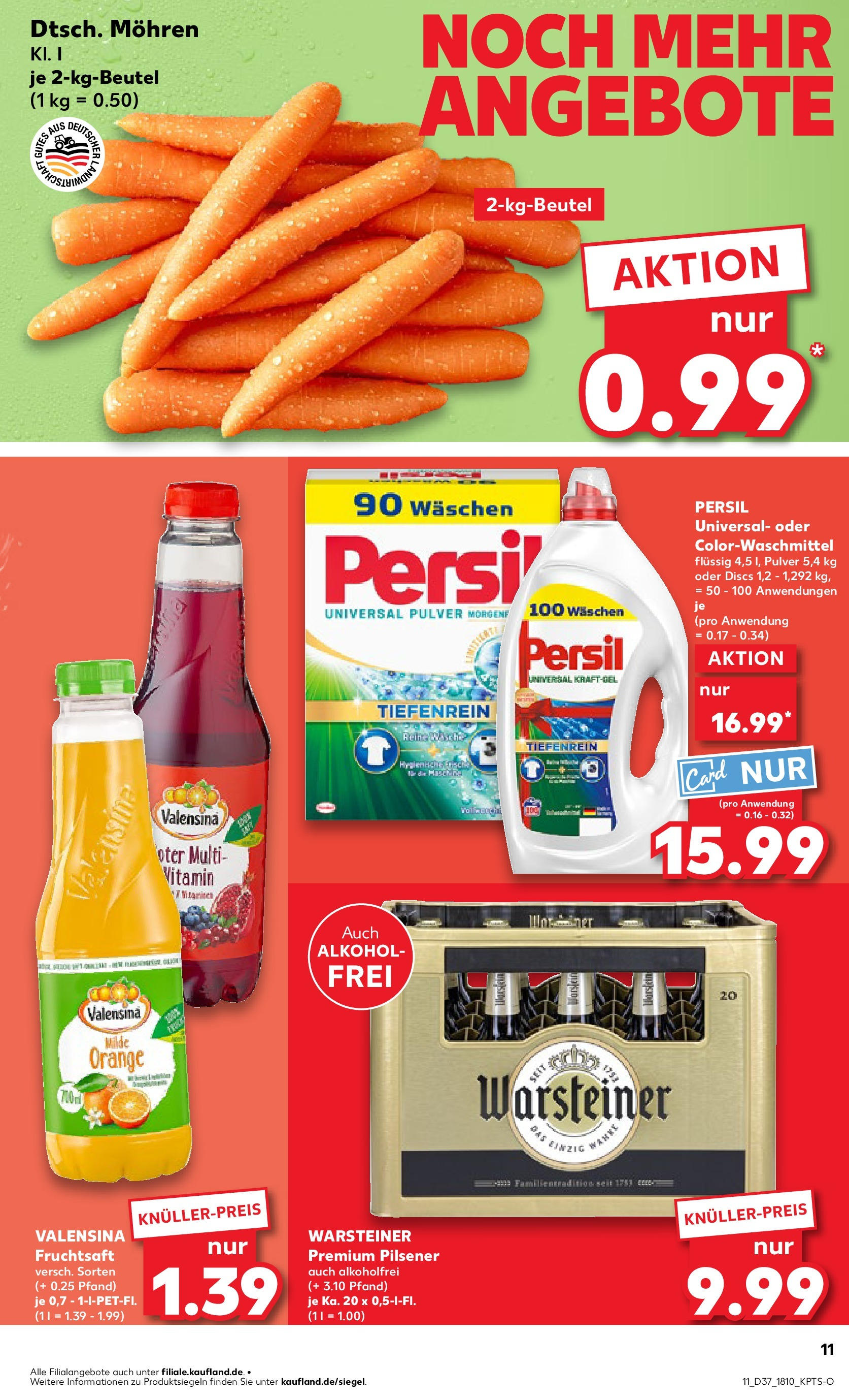 Prospekt Kaufland ab 14.09.2025 » Angebote und Werbung Online | Seite: 11 | Produkte: Mohren, Valensina, Warsteiner, Persil Prospekt Kaufland ab 14.09.2025 » Angebote Online zum Blättern | Seite: 11 | Produkte: Mohren, Valensina, Warsteiner, Persil