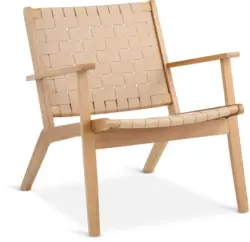 JYSK Кресло VADEHAVET текстил цвят натурал/дъб
