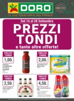 Cadoro Prezzi tondi - al 28.09.2025