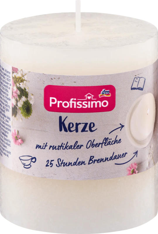 Profissimo Kerze rustik 80/68 elfenbein