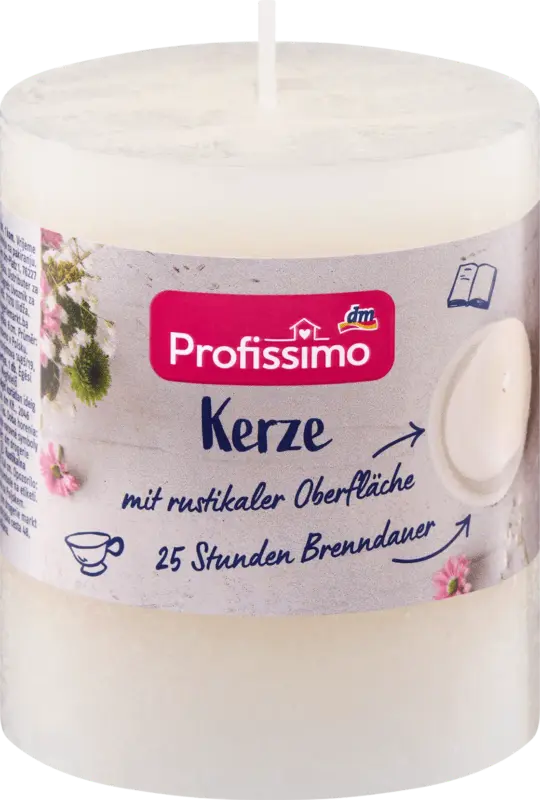 Profissimo Kerze rustik 80/68 elfenbein