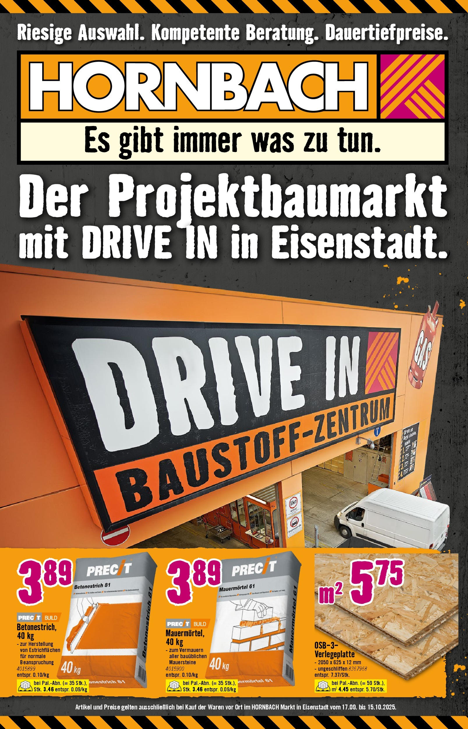 Hornbach Riesige Auswahl. Kompetente Beratung. Dauertiefpreise von 17.09.2025 - Aktuelle Angebote | Seite: 1