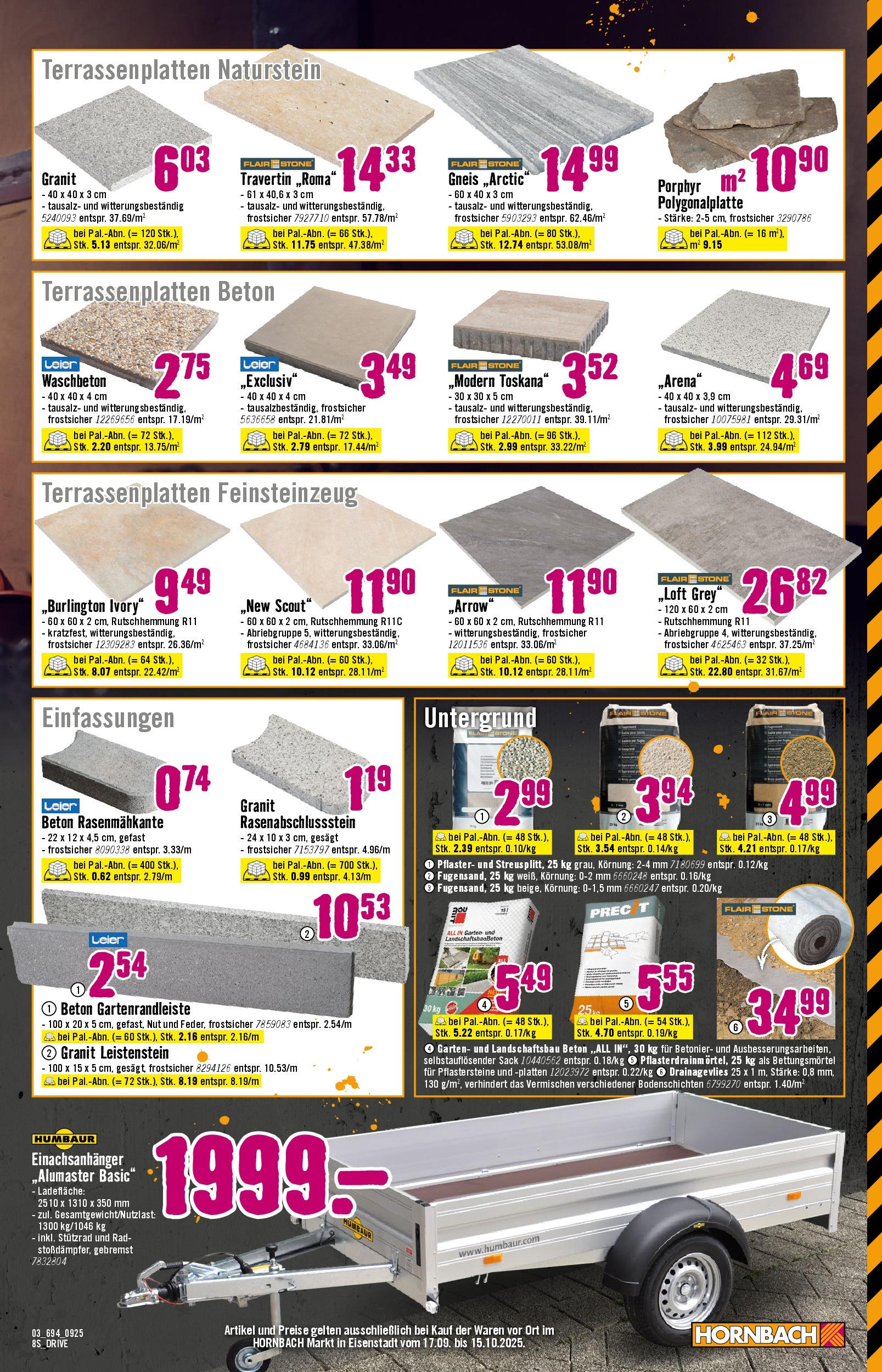 Hornbach Riesige Auswahl. Kompetente Beratung. Dauertiefpreise von 17.09.2025 - Aktuelle Angebote | Seite: 3