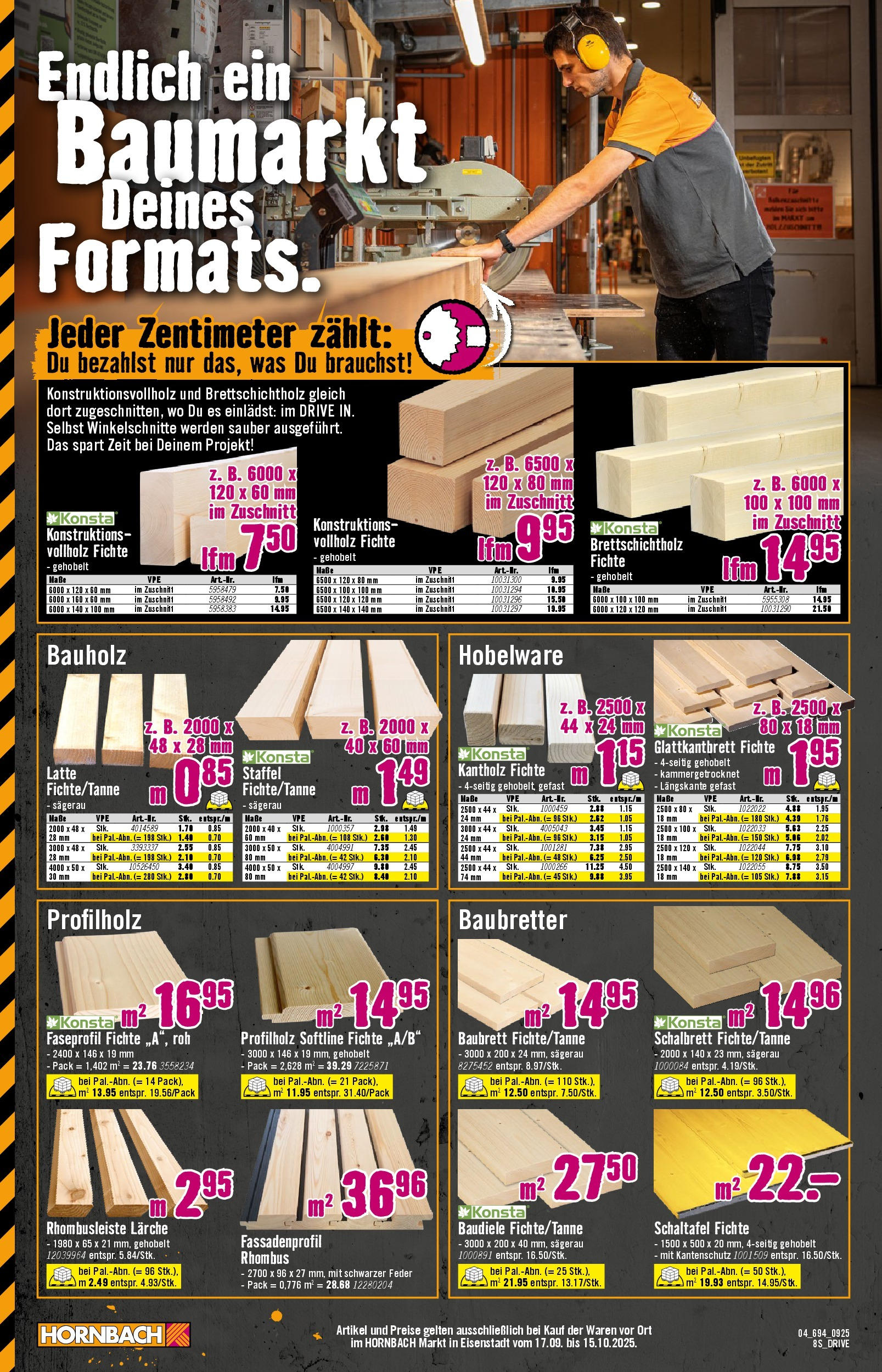 Hornbach Riesige Auswahl. Kompetente Beratung. Dauertiefpreise von 17.09.2025 - Aktuelle Angebote | Seite: 4