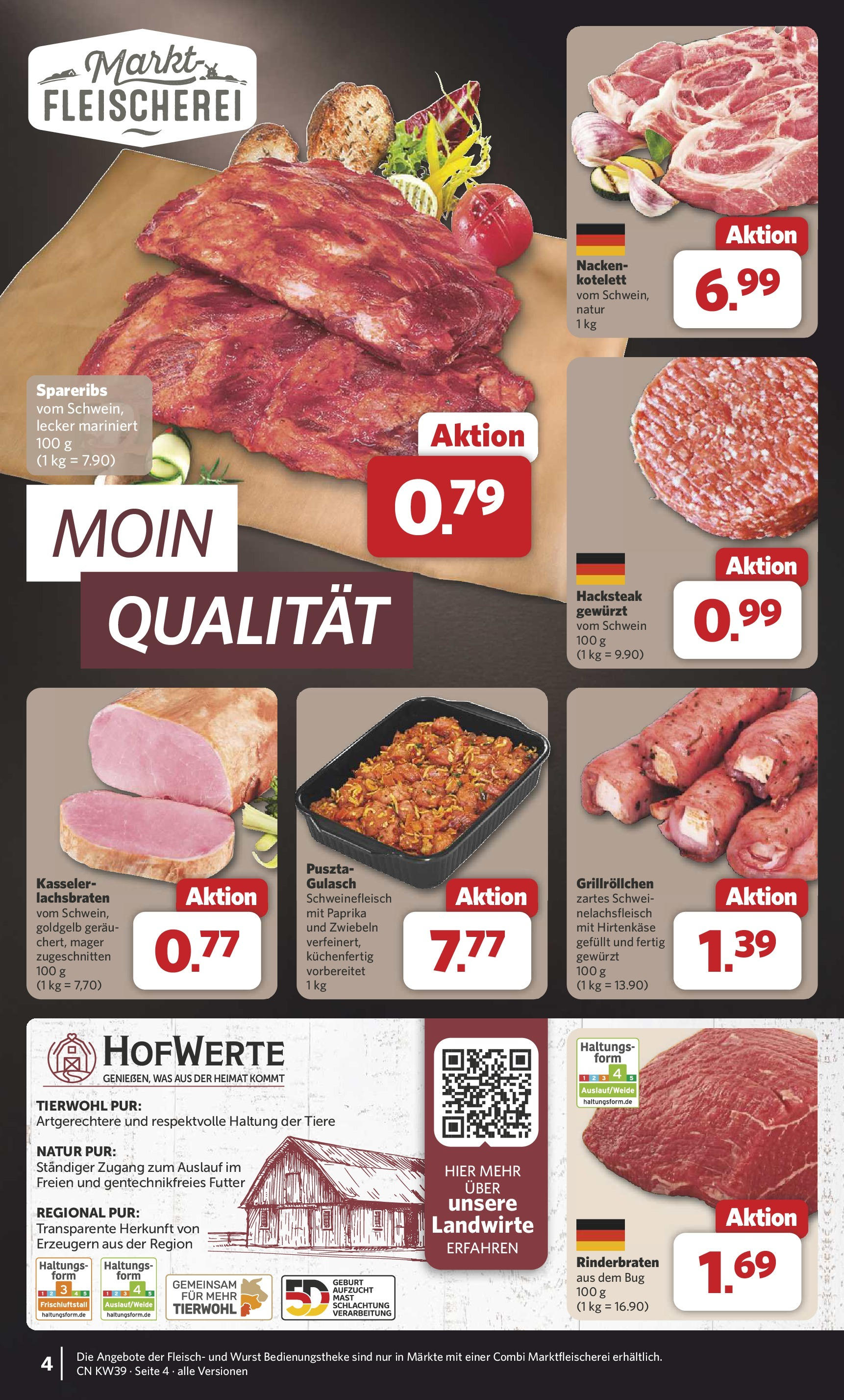 Combi Prospekt Bremen	 (ab 21.09.2025) zum Blättern | Seite: 4 | Produkte: Zwiebeln, Gulasch, Schweinefleisch, Fleisch