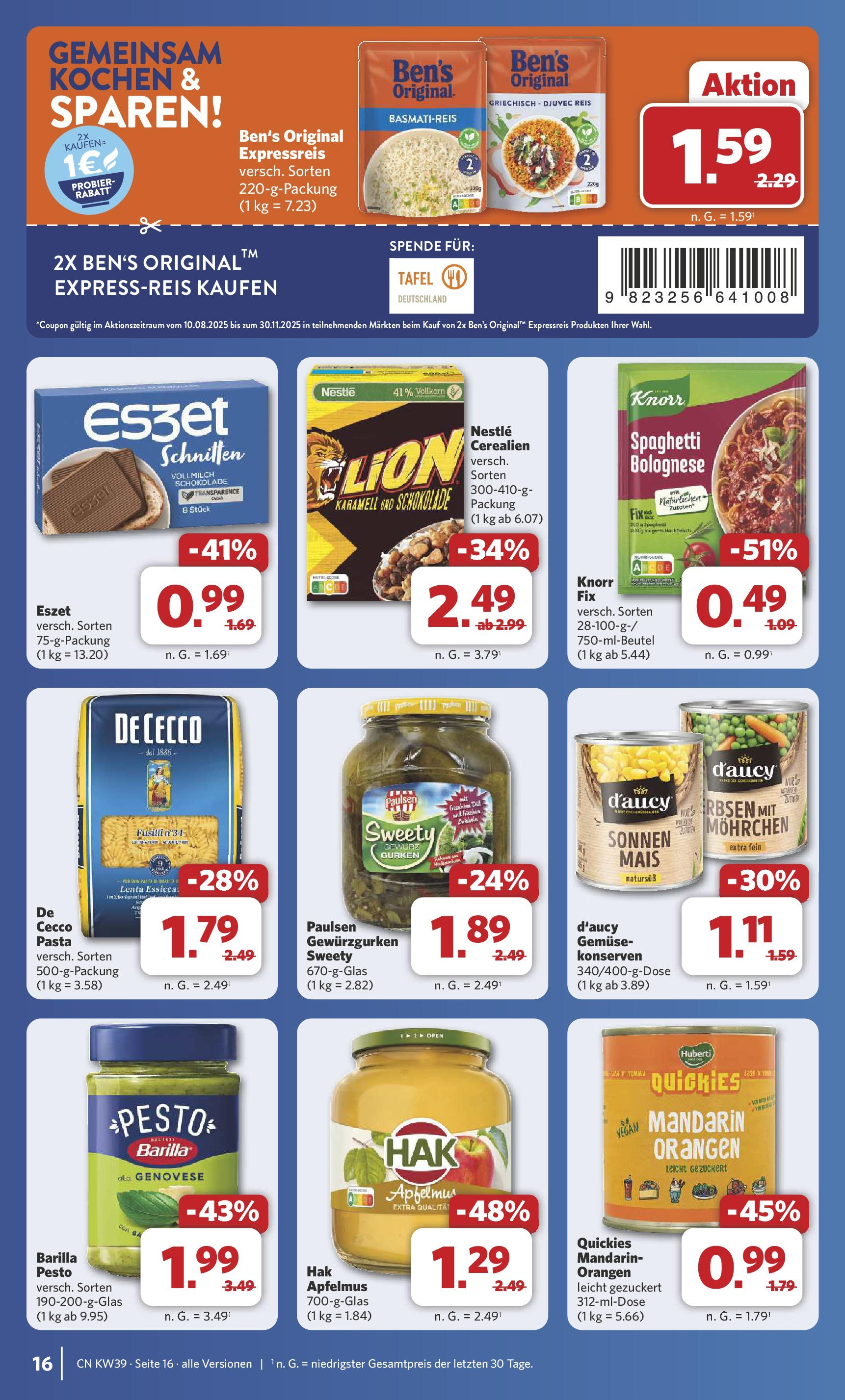 Combi Prospekt Bremen	 (ab 21.09.2025) zum Blättern | Seite: 20 | Produkte: Schokolade, Gemüse, Reis, Hackfleisch