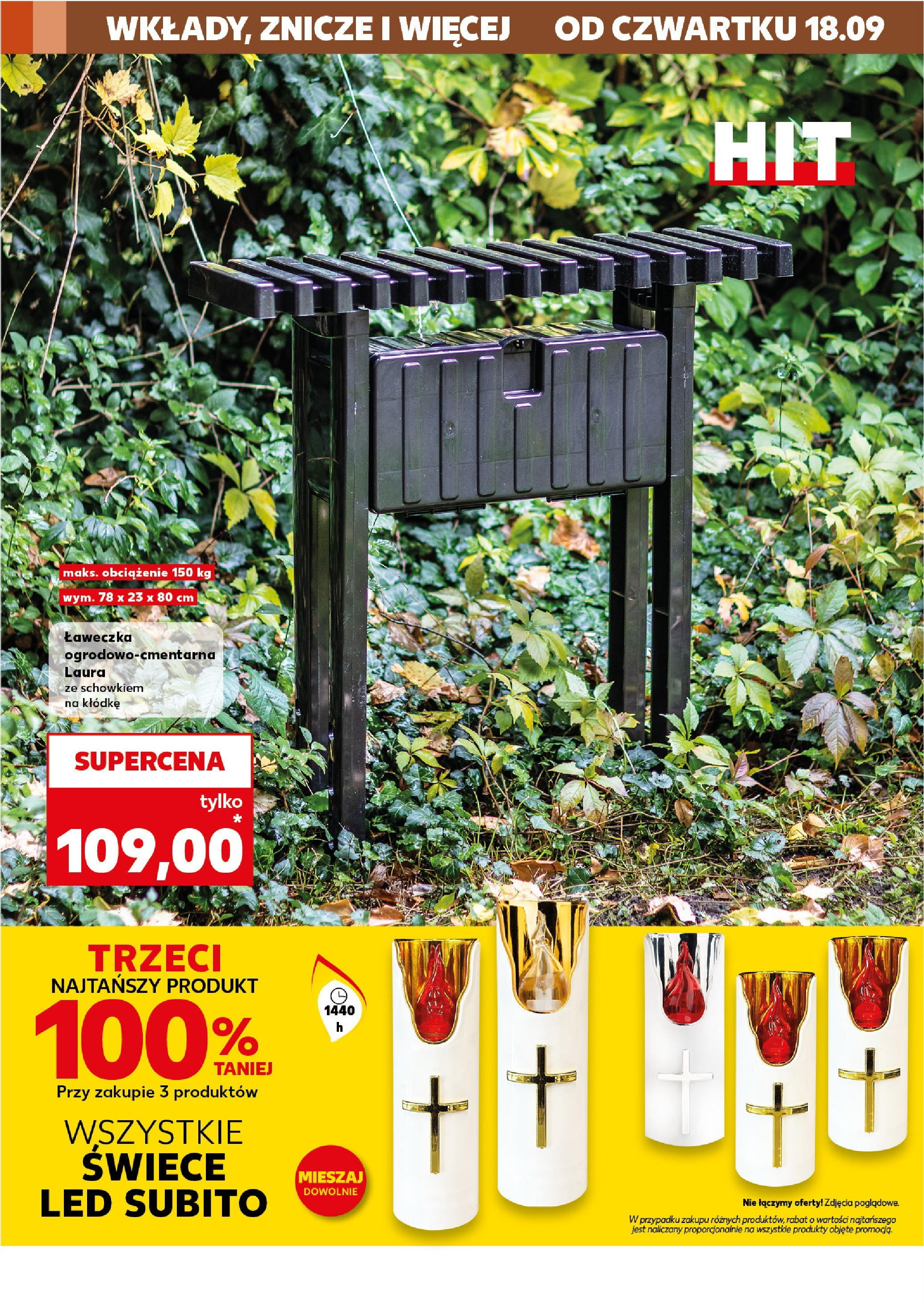 Kaufland gazetka - Mega okazje od 18.09.2025 - od jutra PDF | Strona: 4 | Produkty: Znicze, Świece