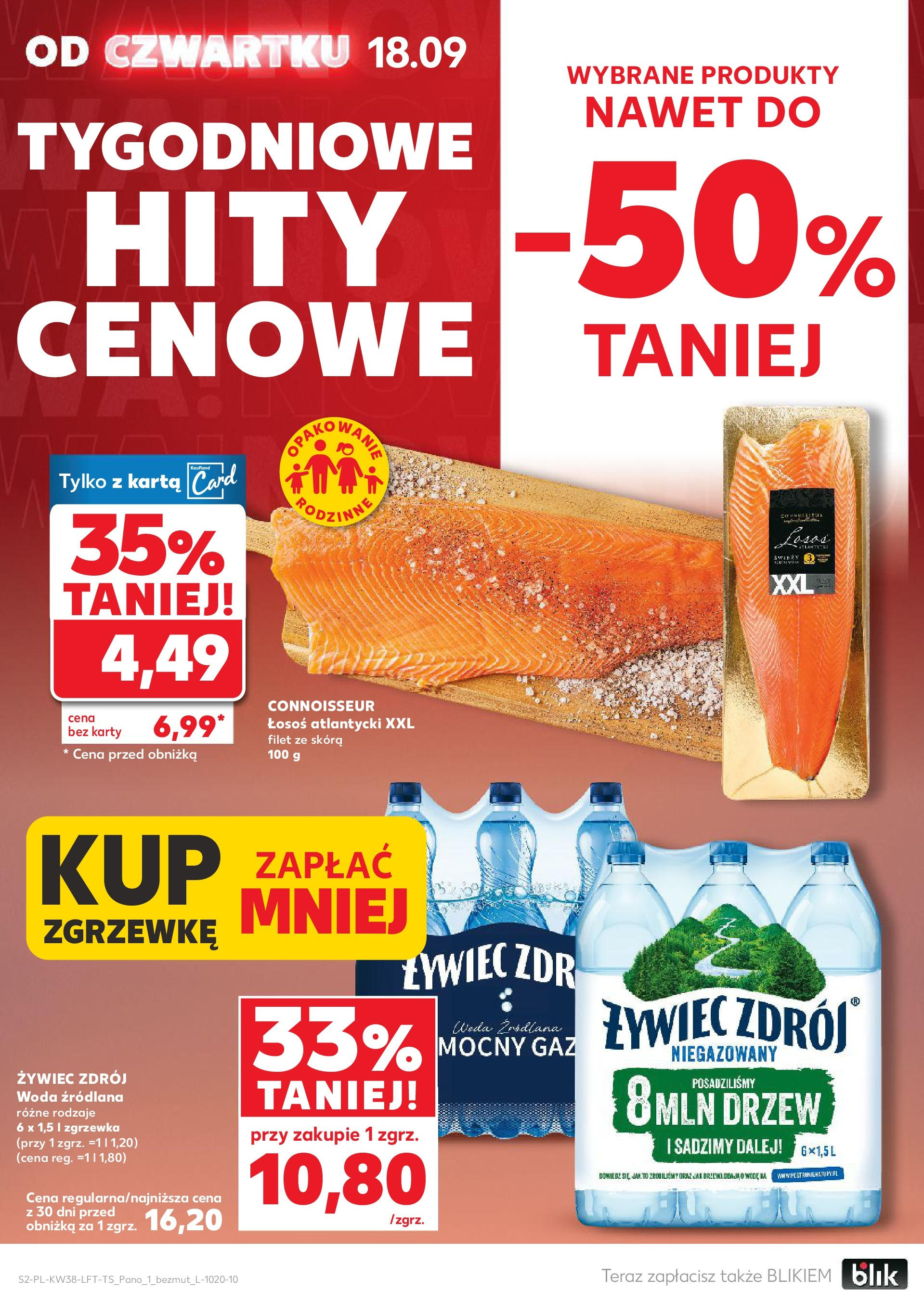 Kaufland - Kaufland Food ważny do 24.09 (17.09.2025) - od jutra | Strona: 2 | Produkty: Karta, Woda źródlana, Łosoś, Woda Kaufland - Kaufland Food ważny do 24.09 od 17.09.2025 - od jutra PDF | Strona: 2 | Produkty: Karta, Woda źródlana, Łosoś, Woda