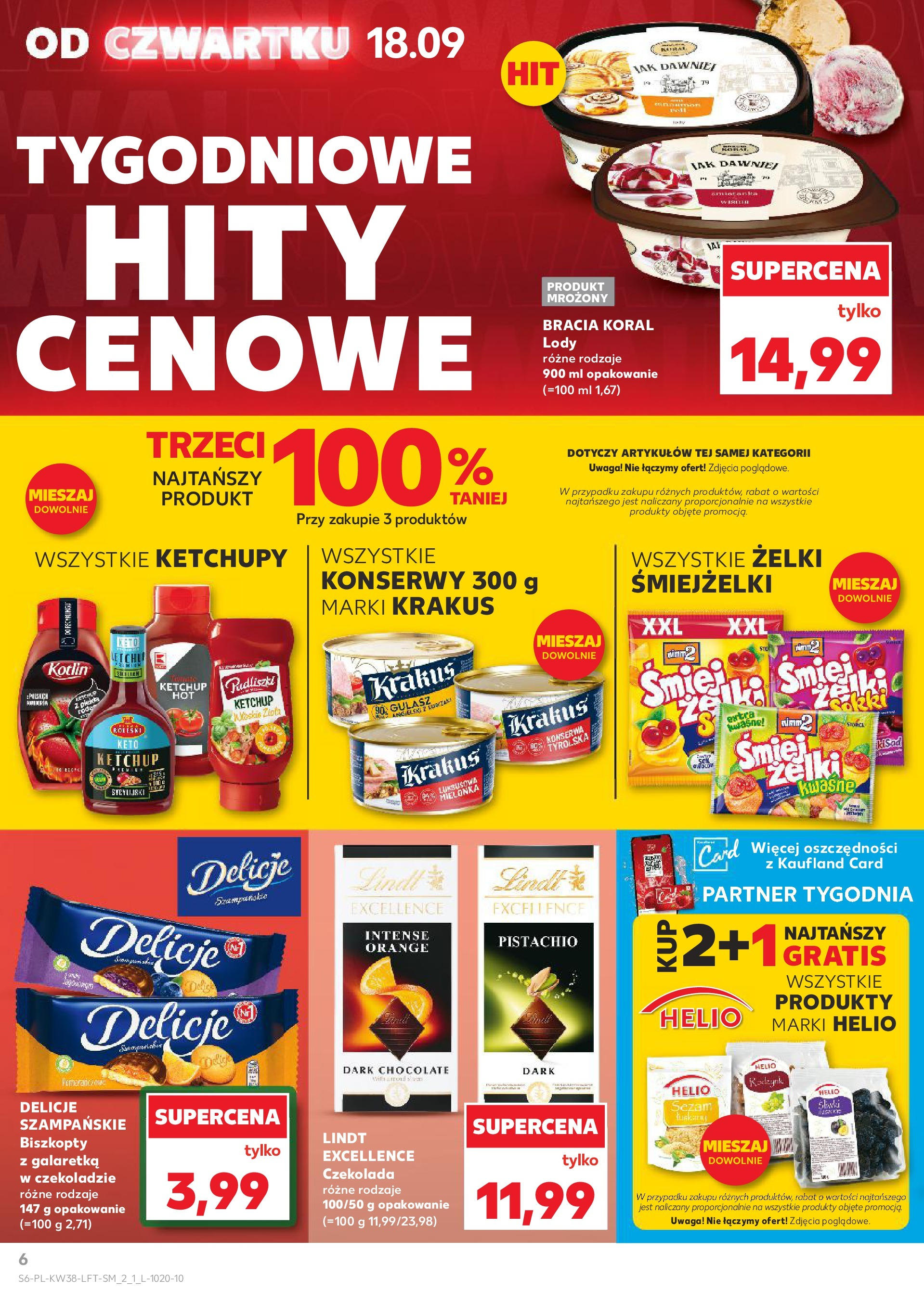 Kaufland - Kaufland Food ważny do 24.09 (17.09.2025) - od jutra | Strona: 6 | Produkty: Ketchup, Żelki, Czekolada, Lody Kaufland - Kaufland Food ważny do 24.09 od 17.09.2025 - od jutra PDF | Strona: 6 | Produkty: Ketchup, Żelki, Czekolada, Lody