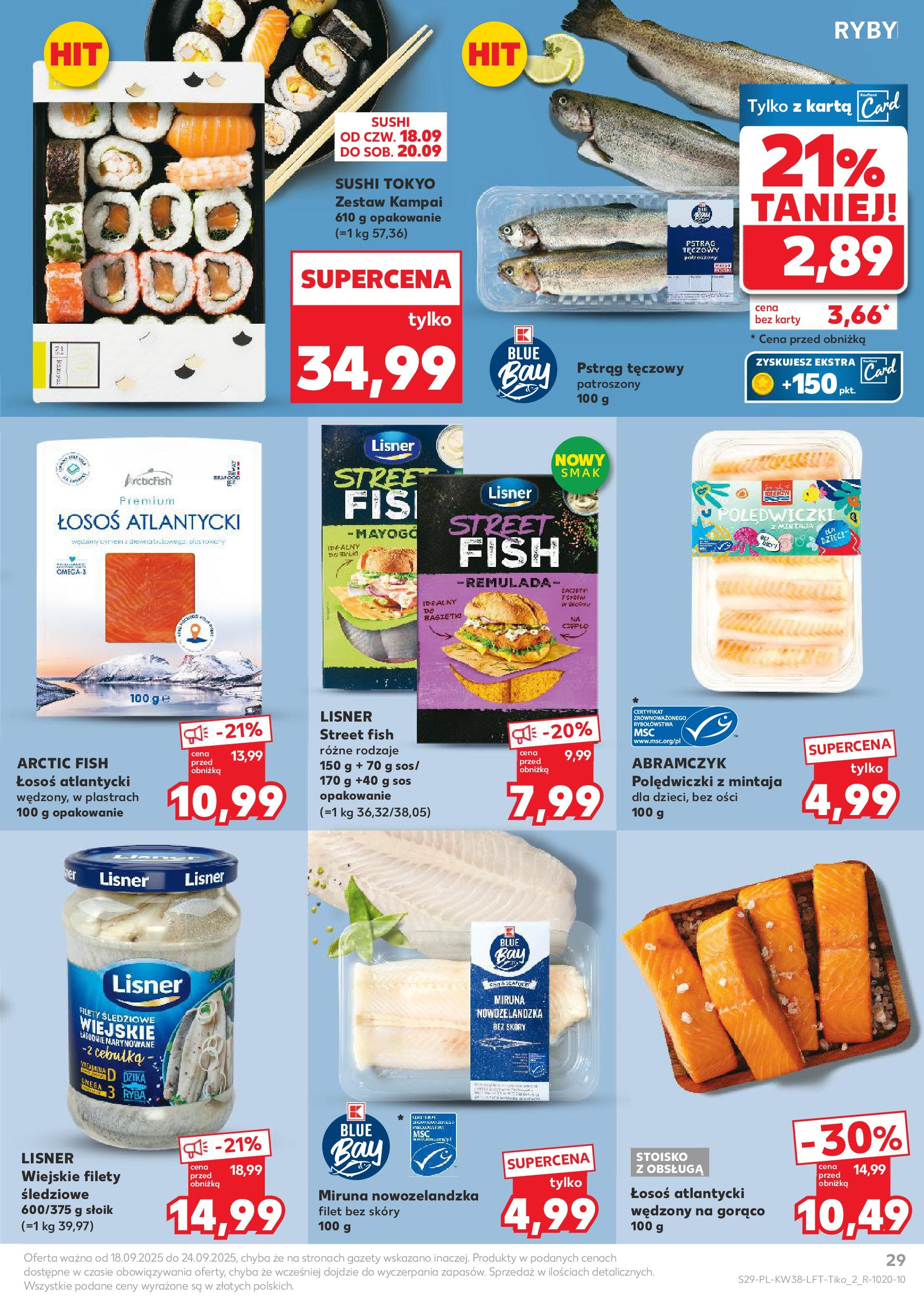 Kaufland - Kaufland Food ważny do 24.09 (17.09.2025) - od jutra | Strona: 29 | Produkty: Karta, Łosoś, Ryba, Sos Kaufland - Kaufland Food ważny do 24.09 od 17.09.2025 - od jutra PDF | Strona: 29 | Produkty: Karta, Łosoś, Ryba, Sos