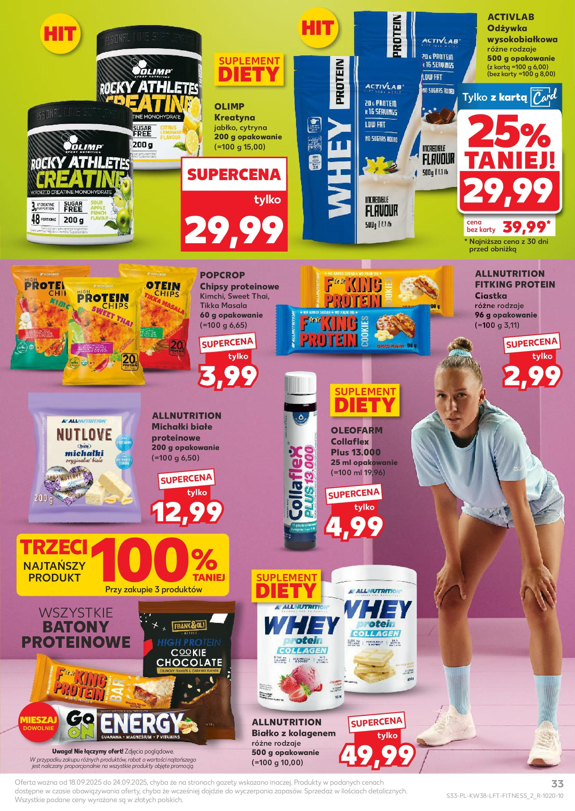 Kaufland - Kaufland Food ważny do 24.09 (17.09.2025) - od jutra | Strona: 33 | Produkty: Karta, Chipsy, Michałki białe, Odżywka Kaufland - Kaufland Food ważny do 24.09 od 17.09.2025 - od jutra PDF | Strona: 33 | Produkty: Karta, Chipsy, Michałki białe, Odżywka