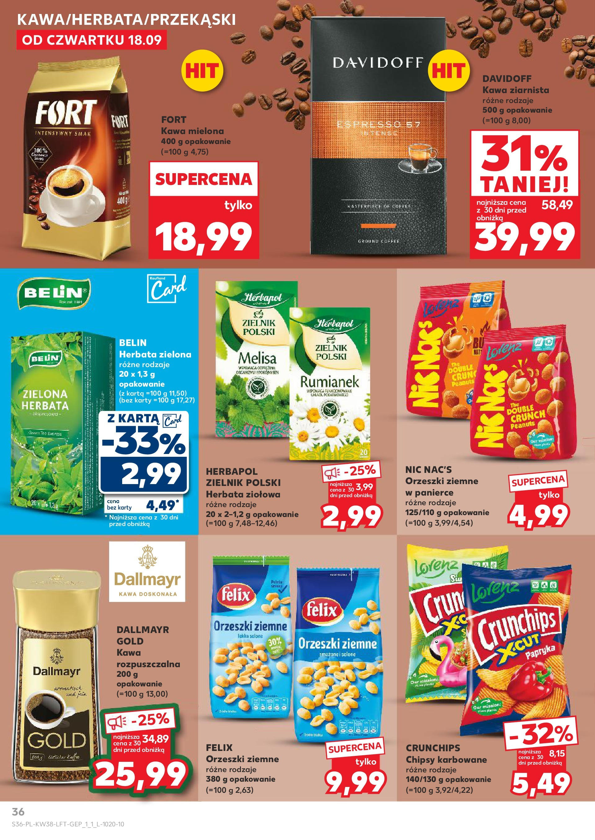 Kaufland - Kaufland Food ważny do 24.09 (17.09.2025) - od jutra | Strona: 36 | Produkty: Karta, Papryka, Kawa, Melisa Kaufland - Kaufland Food ważny do 24.09 od 17.09.2025 - od jutra PDF | Strona: 36 | Produkty: Karta, Papryka, Kawa, Melisa