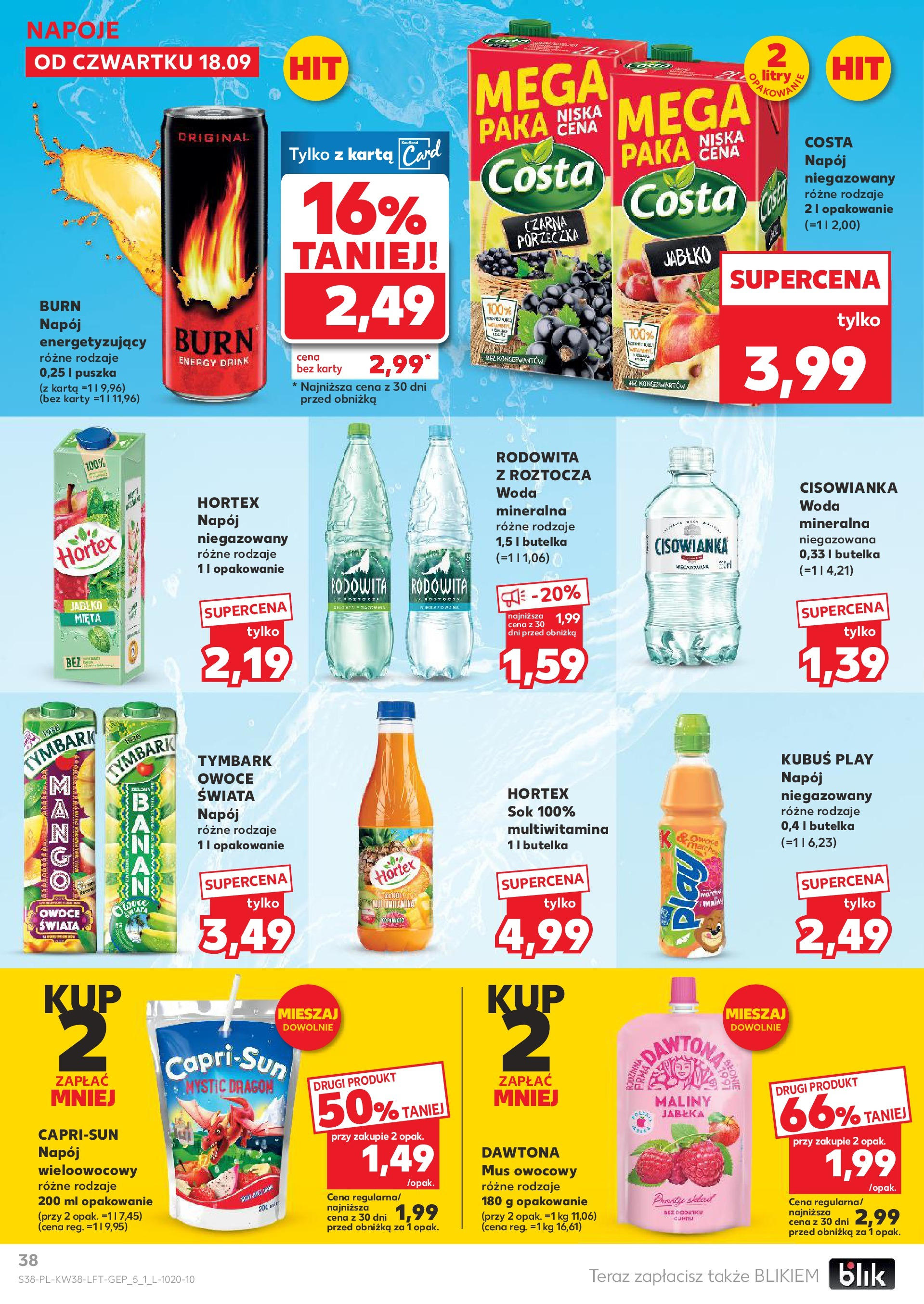 Kaufland - Kaufland Food ważny do 24.09 (17.09.2025) - od jutra | Strona: 38 | Produkty: Mięta, Jabłka, Woda, Owoce Kaufland - Kaufland Food ważny do 24.09 od 17.09.2025 - od jutra PDF | Strona: 38 | Produkty: Mięta, Jabłka, Woda, Owoce