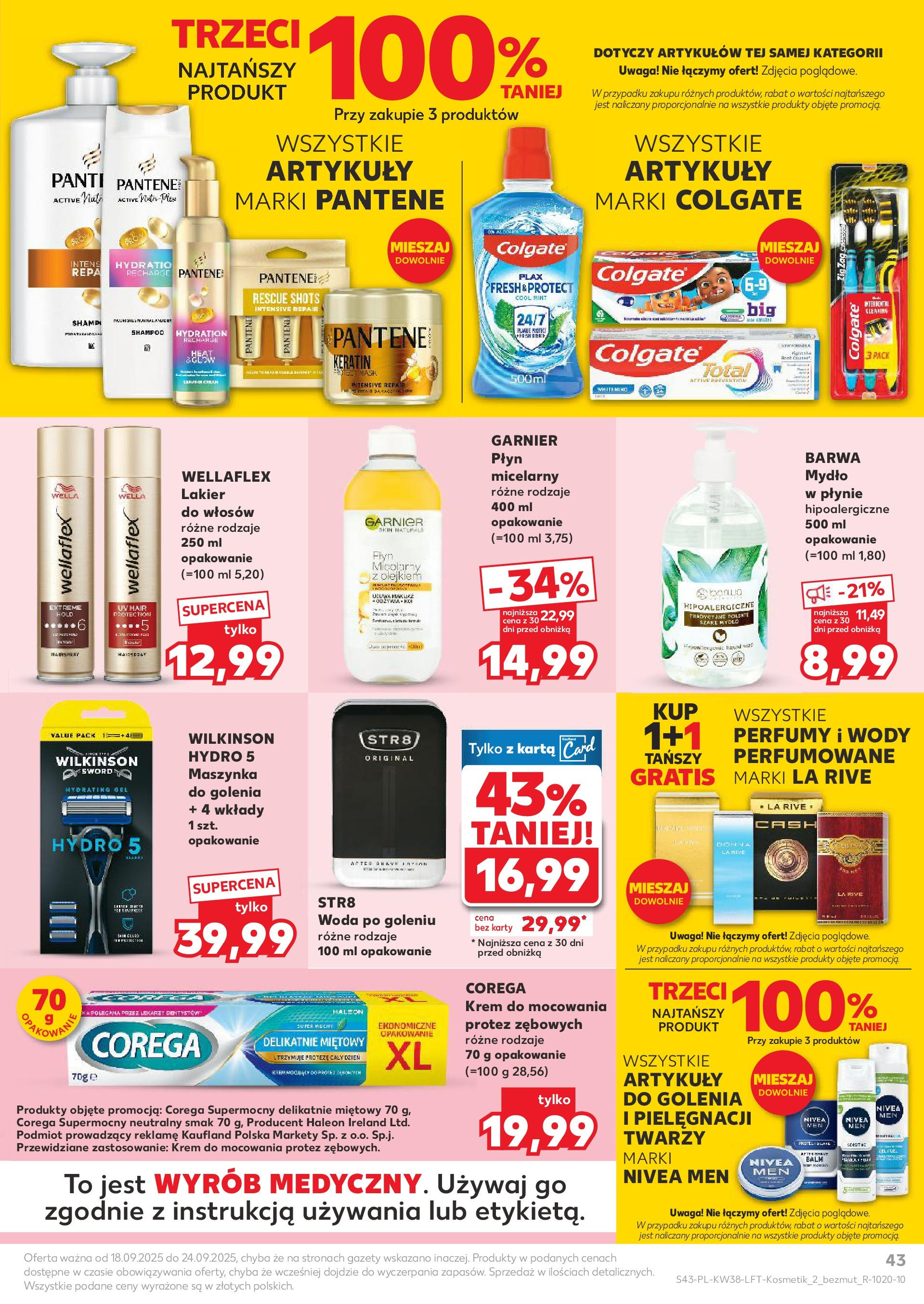Kaufland - Kaufland Food ważny do 24.09 (17.09.2025) - od jutra | Strona: 43 | Produkty: Karta, Perfumy, Mydło, Krem Kaufland - Kaufland Food ważny do 24.09 od 17.09.2025 - od jutra PDF | Strona: 43 | Produkty: Karta, Perfumy, Mydło, Krem