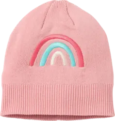 ALANA Mütze mit Regenbogen-Applikation, rosa, Gr. 50/51
