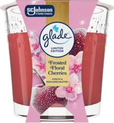 glade Duftkerze im Glas Frosted Floral Cherries 112g