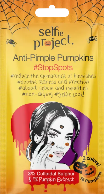 Selfie Project Anti Pimple Patches Pumpkins #StopSpots