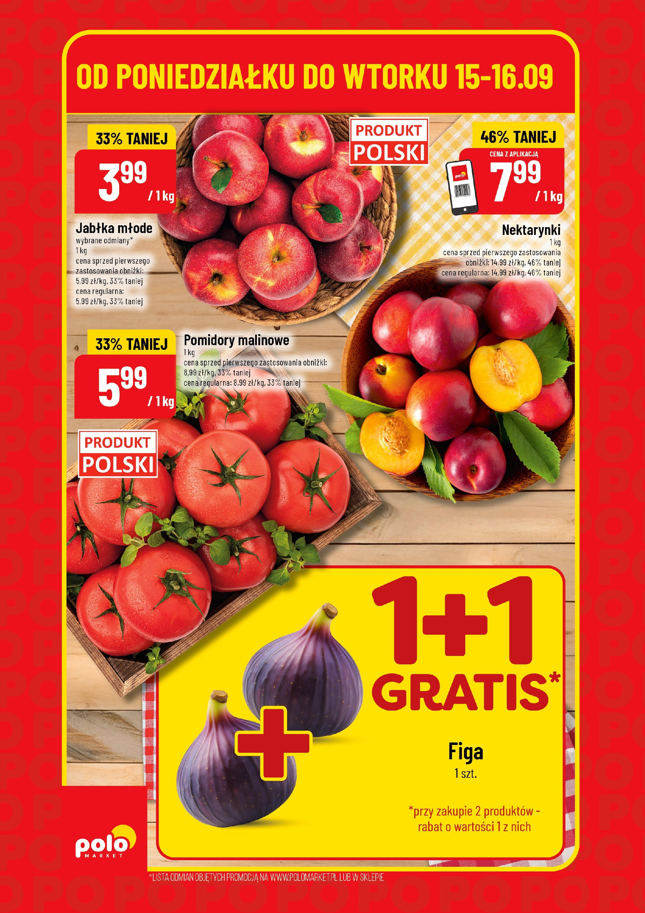 POLOmarket gazetka od jutra (15.09.2025) - Nowa PDF | Strona: 2 | Produkty: Pomidory malinowe, Jabłka, Pomidory