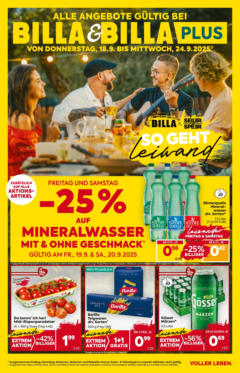 Billa Flugblatt - Wien ab 18.09.2025 gültig
