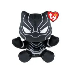 Marvel Beanie babies soft - Peluche Black Panther 15 cm