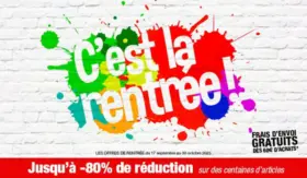 Jusqu'à -80% de réduction
